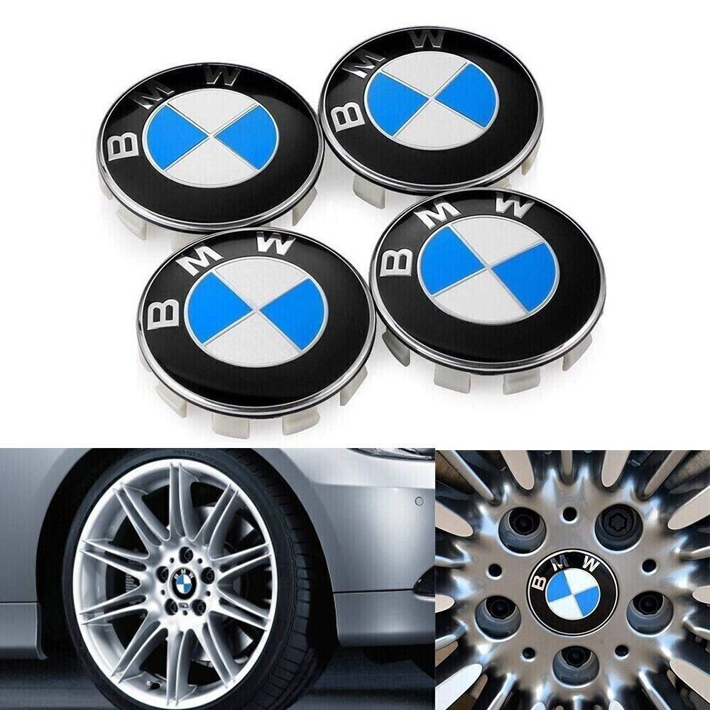 4PCS Genuine For BMW Wheel Center Hub Caps Logo Badge Emblem Original 68mm