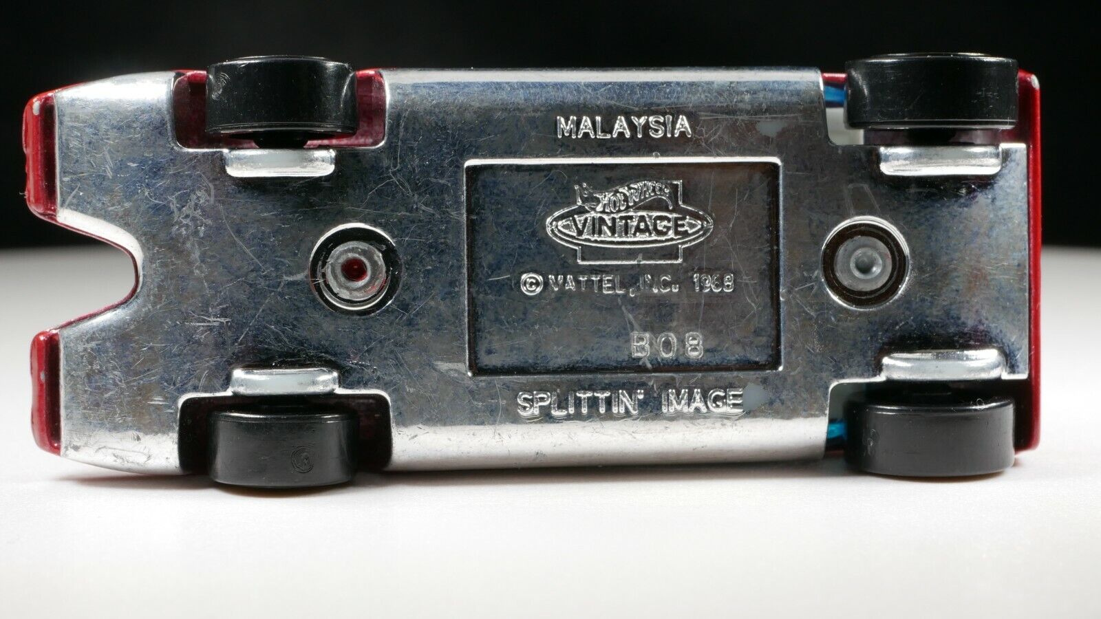 Hot Wheels Vintage Splittin Image VINTAGE EDITION MALAYSIA BASE 5SP GOLD