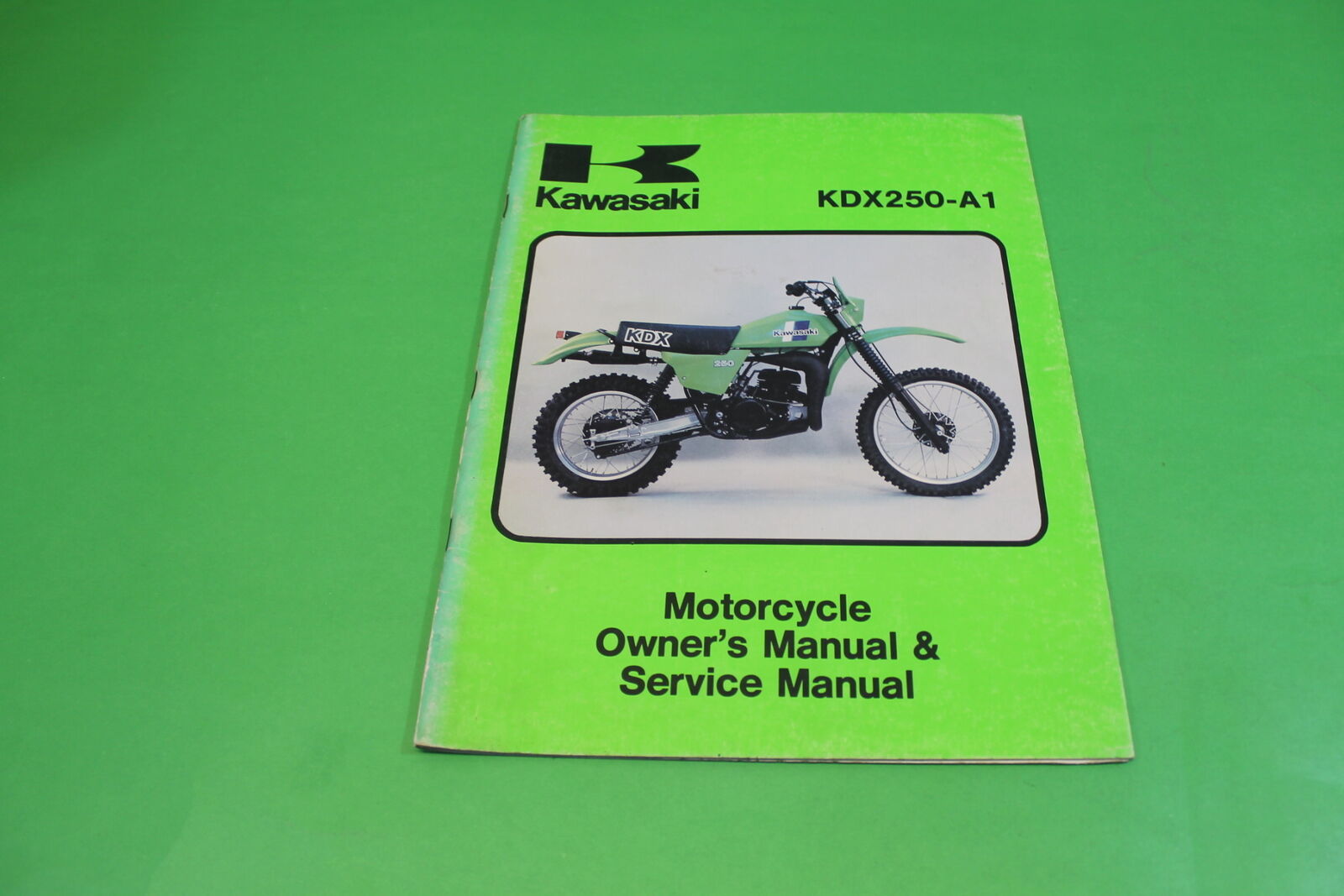NOS OEM 1980 Kawasaki KDX250 A1 Owners Service Shop Manual 99963-0032-01