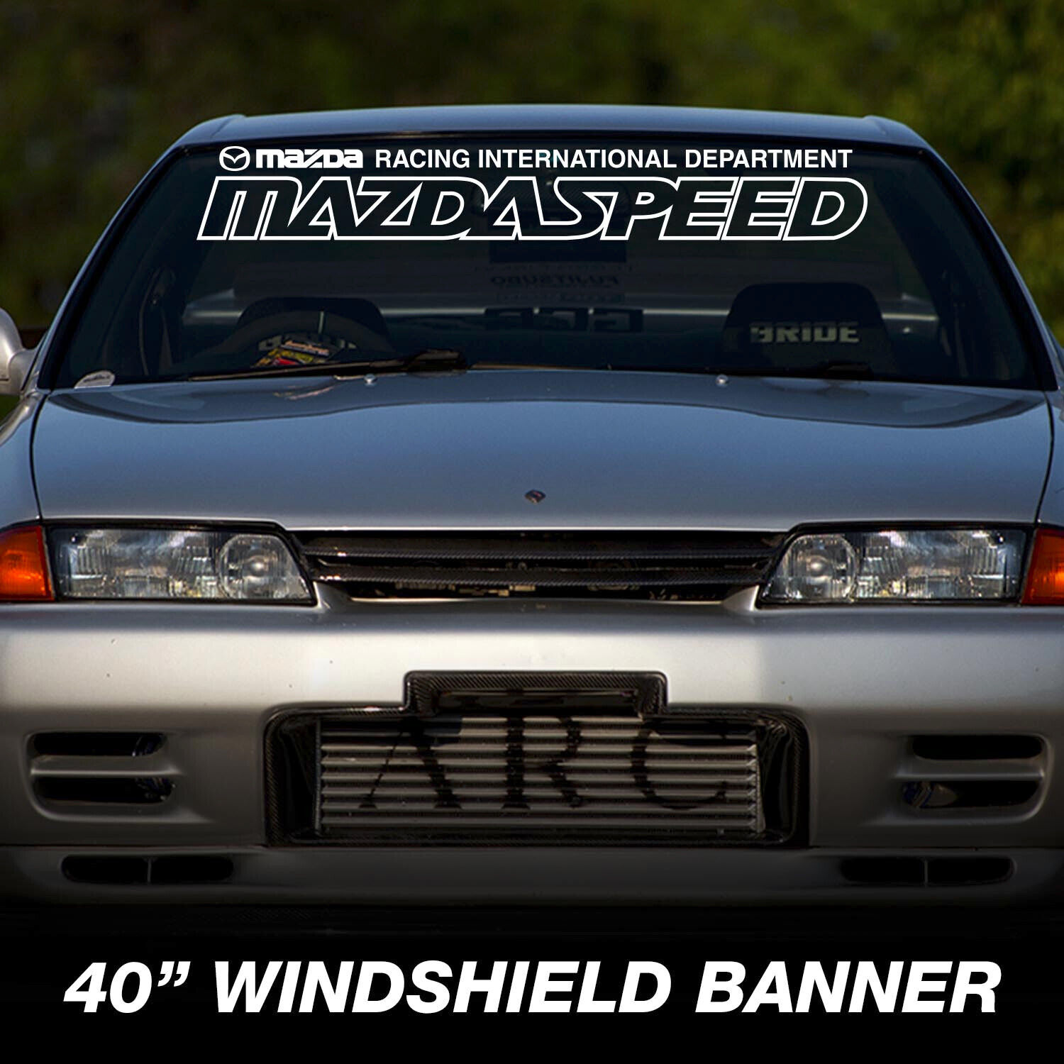 Mazdaspeed Premium Windshield Banner Vinyl Decal Sticker JDM 40\