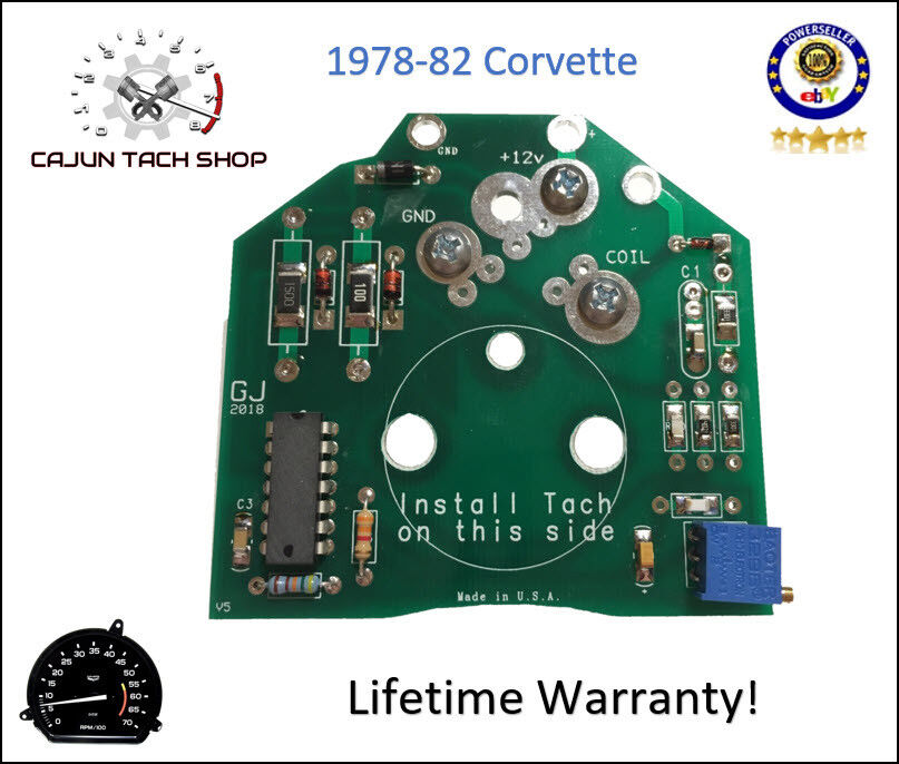 Corvette Tachometer TACH Chip - Circuit Board Rebuild, Repair Kit - NEW 1978-82
