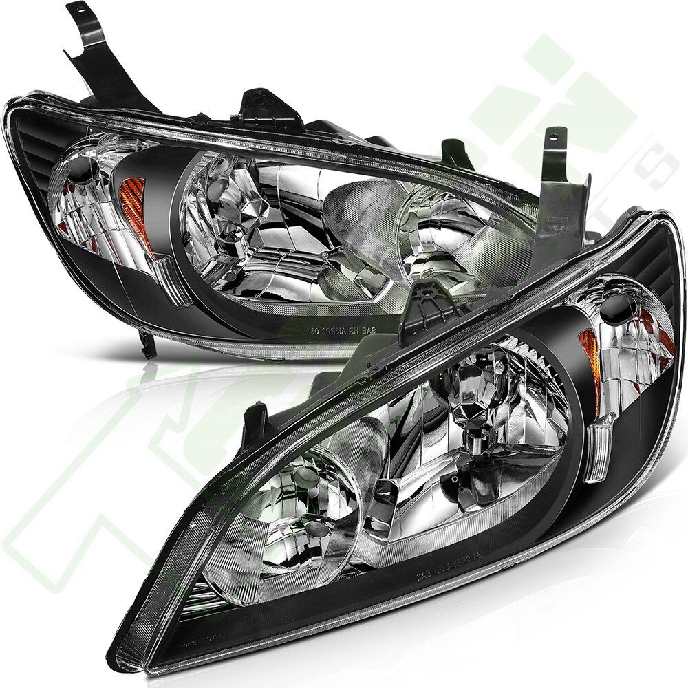 For 2004-2005 Honda Civic 2/4 Door Headlights Assembly Pair Left & Right Sides