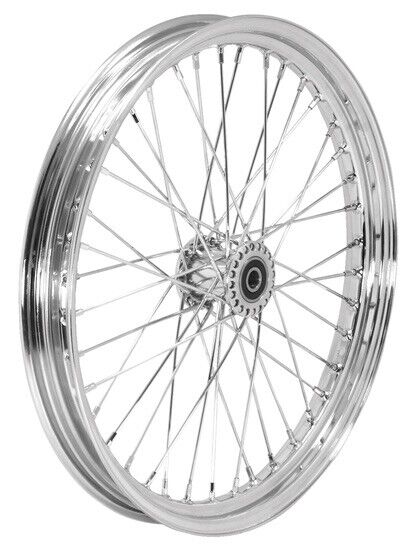 NEW CHROME 21x2.15 Spool Wheel For Harley Davidson Or Custom Use