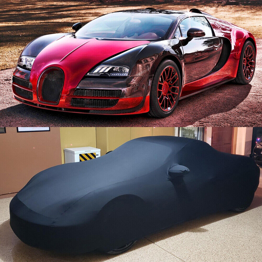 For Bugatti Veyron 16.4 Indoor Car Cover Satin Stretch Dust Scratch Protector