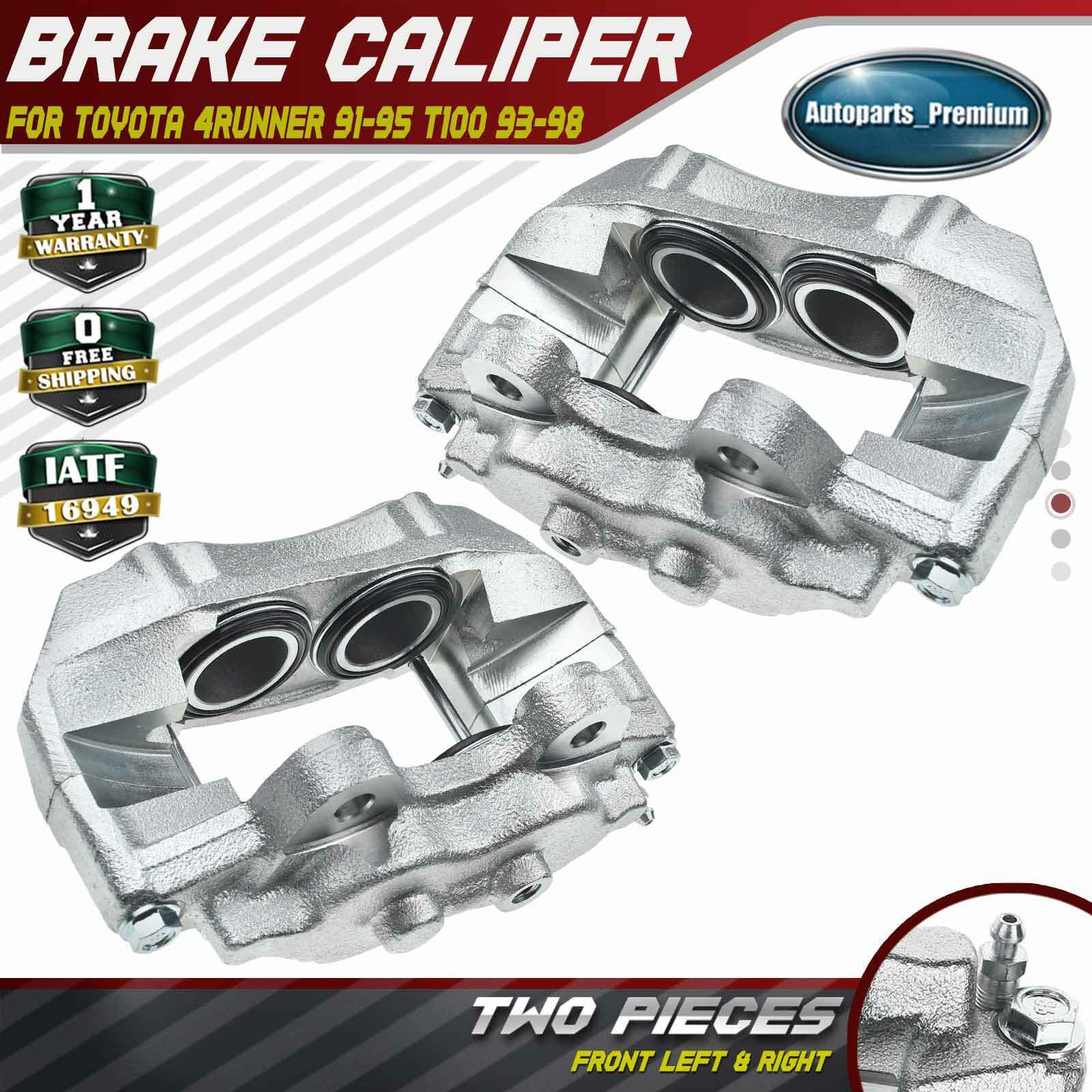 2x Disc Brake Caliper w/4 Pistons for Toyota 4Runner 91-95 T100 93-98 Front Side
