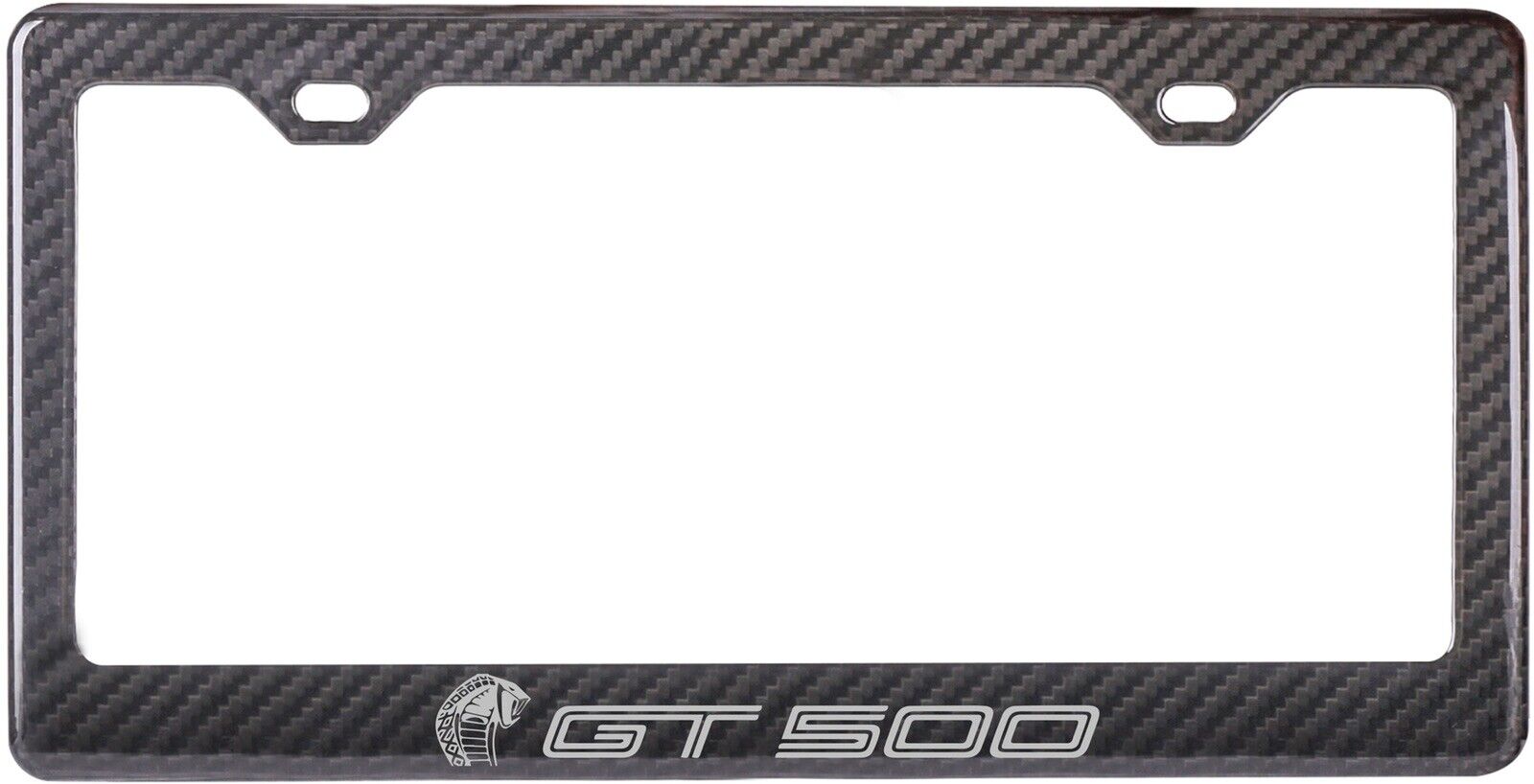 2020 Shelby GT500 Mustang Real 3K Black 100% Carbon Fiber License Plate Frame 