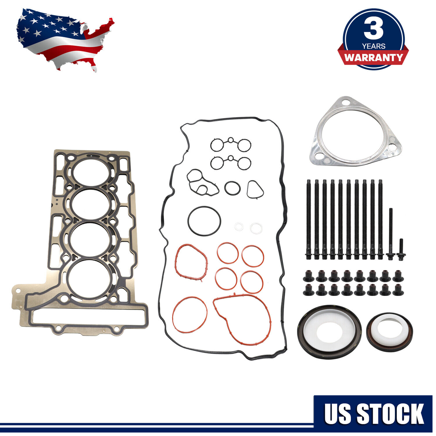 For 2007-2012 Mini Cooper R56 1.6L Engine Head Gasket 1.20mm Thick Bolts Set NEW