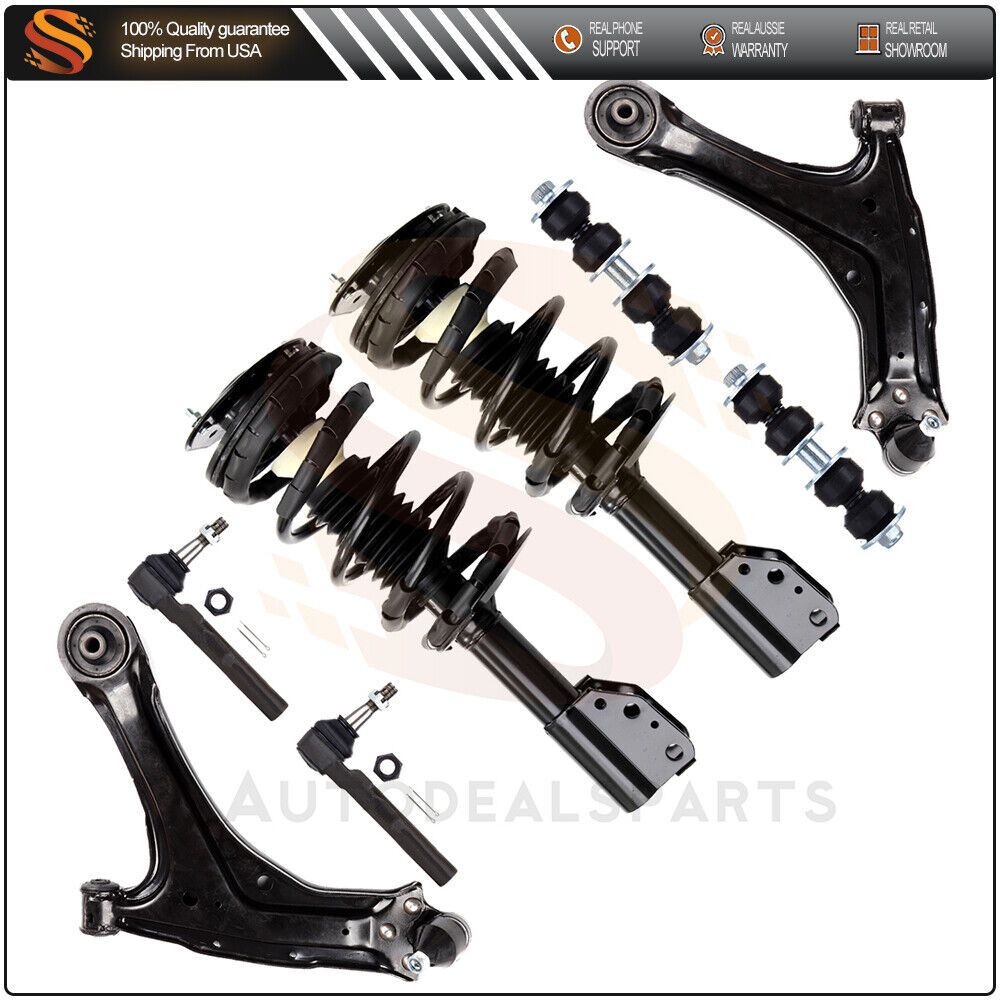 For Chevy Pontiac Oldsmobile Front Strut Lower Control Arm Tierod Sway Bar Kit
