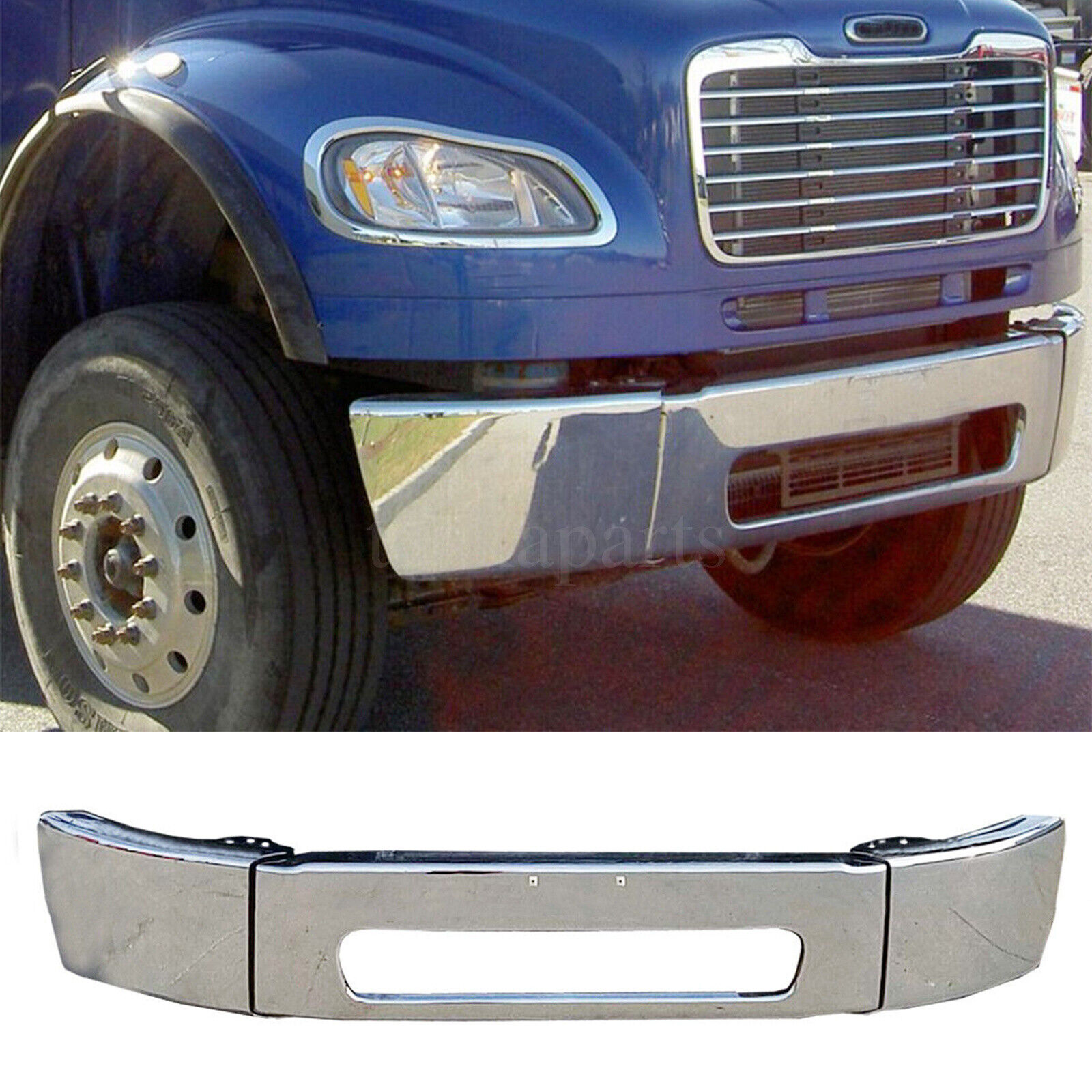 For 2003-2021 Freightliner M2 106 112 Bussiness Class Steel Front Bumper Cover