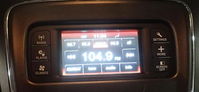 2015-2018 DODGE JOURNEY RADIO 4.3 INCH DISPLAY AM FM CD MP3 SATELLITE NAVIGATION