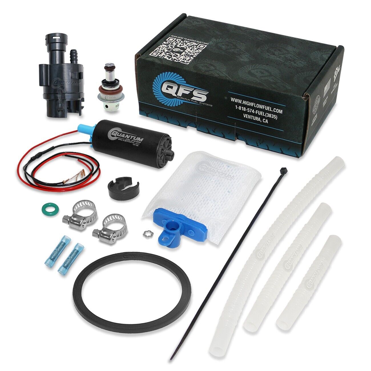 QFS Fuel Pump + Reg Filter & Tank Seal for 11-12 Polaris Ranger 800 #2204402