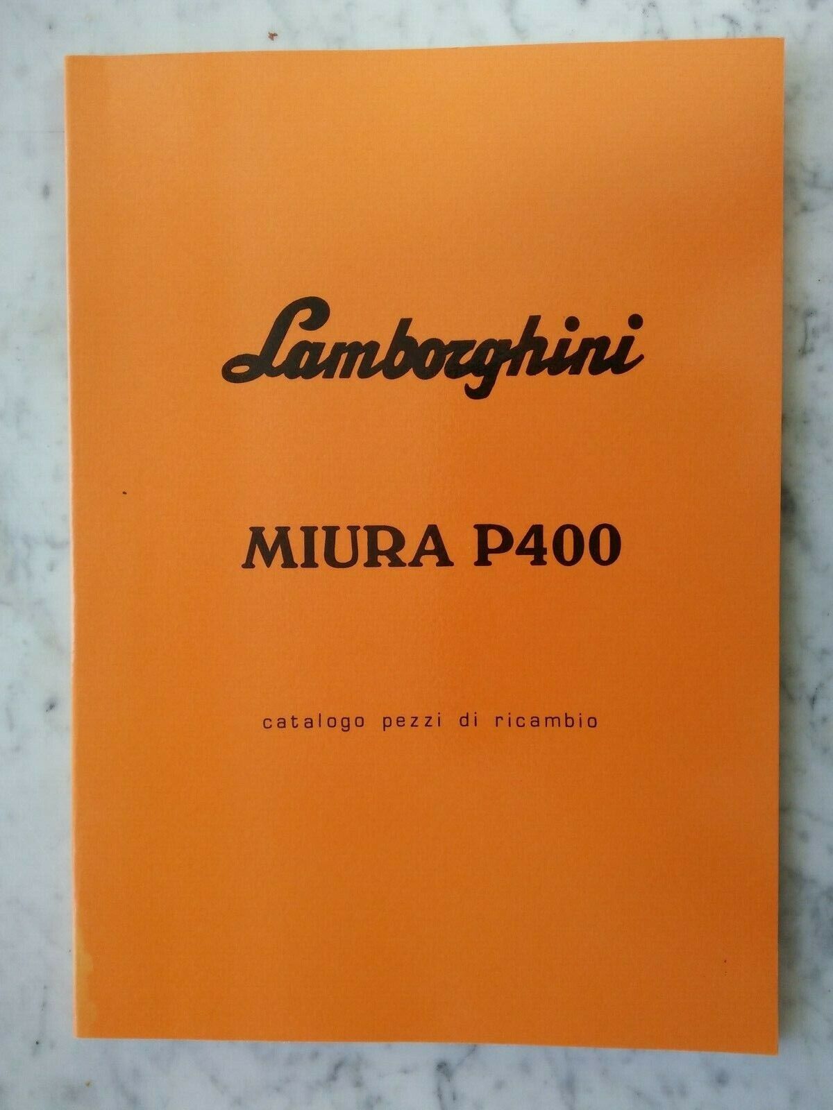 LAMBORGHINI MIURA P400 PARTS CATALOG