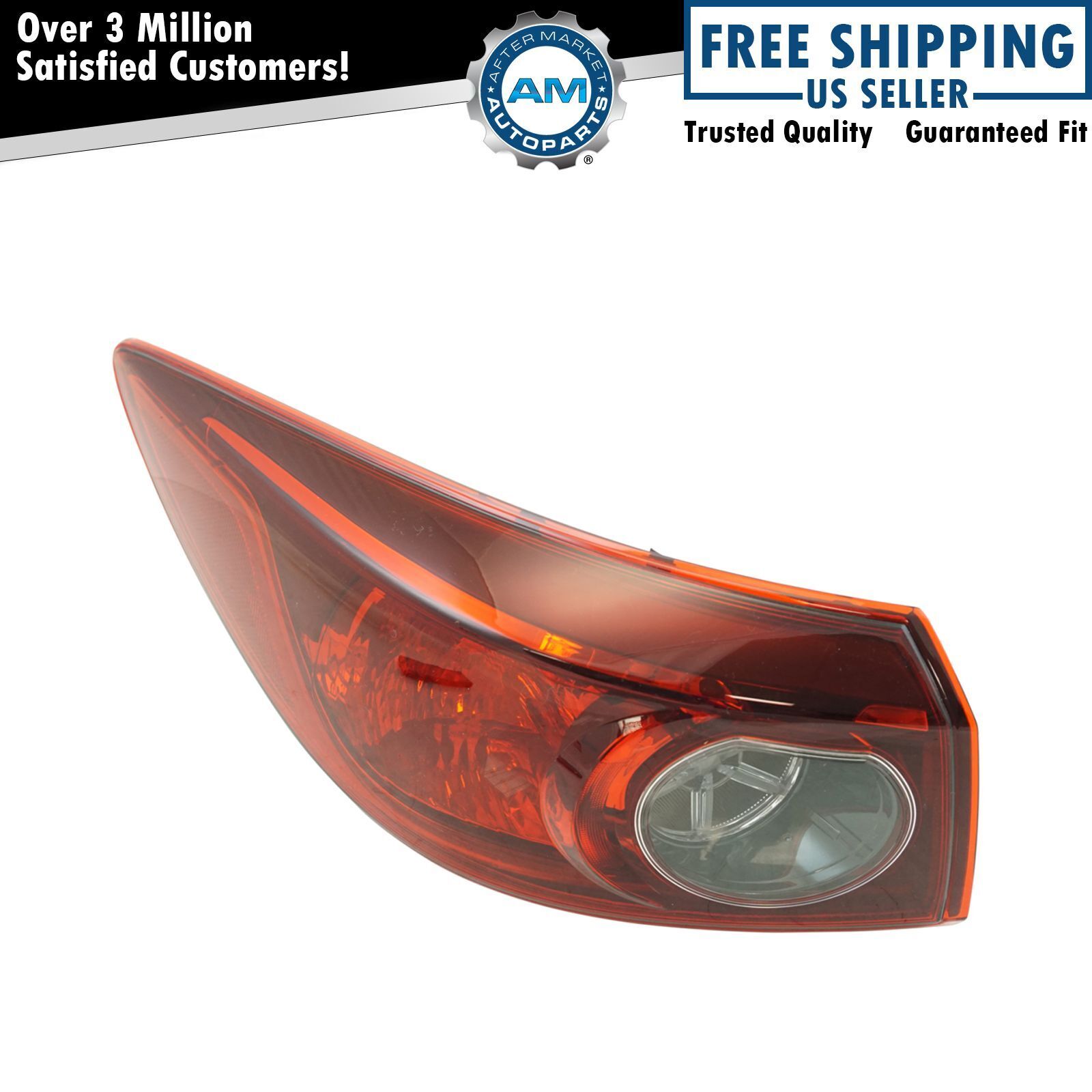 Left Outer Tail Light Taillamp Assembly Driver Side For 2014-2018 Mazda 3