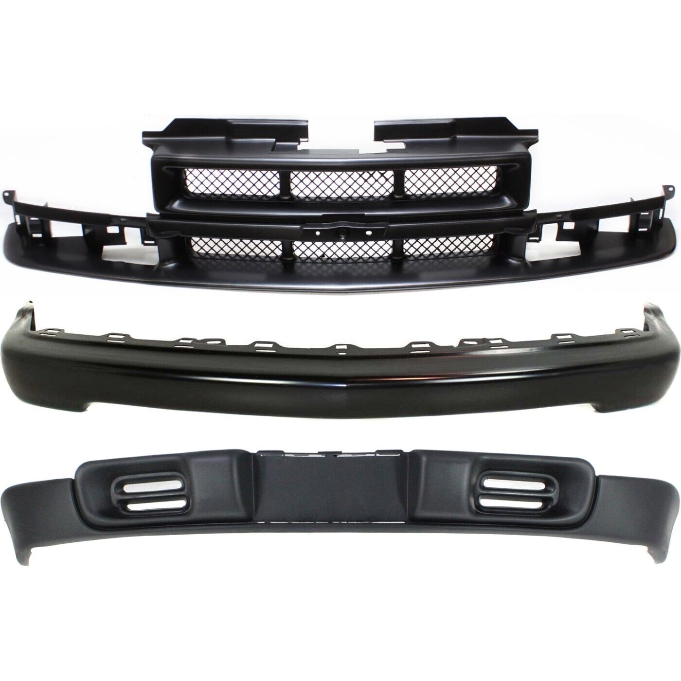 Bumper Face Bars Front for Chevy S10 Pickup Chevrolet Blazer S-10 1998-2003
