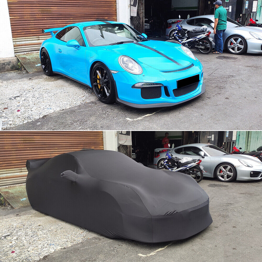 For Porsche 911 GT3 Full Car Cover Indoor Stretch Stain Dust-proof Custom Black