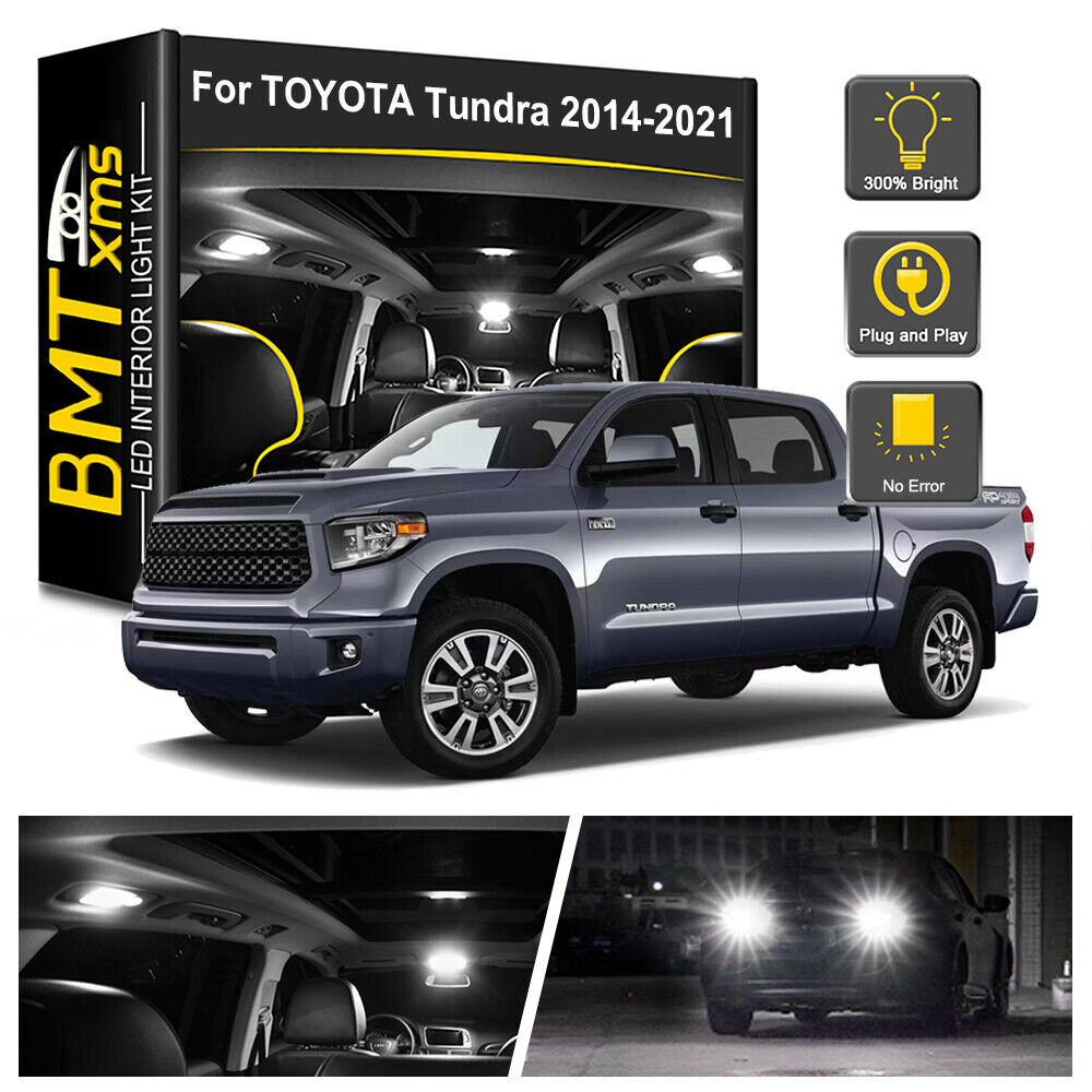 20x Interior LED Light Bulbs Reverse For Toyota Tundra 2014-2021 White