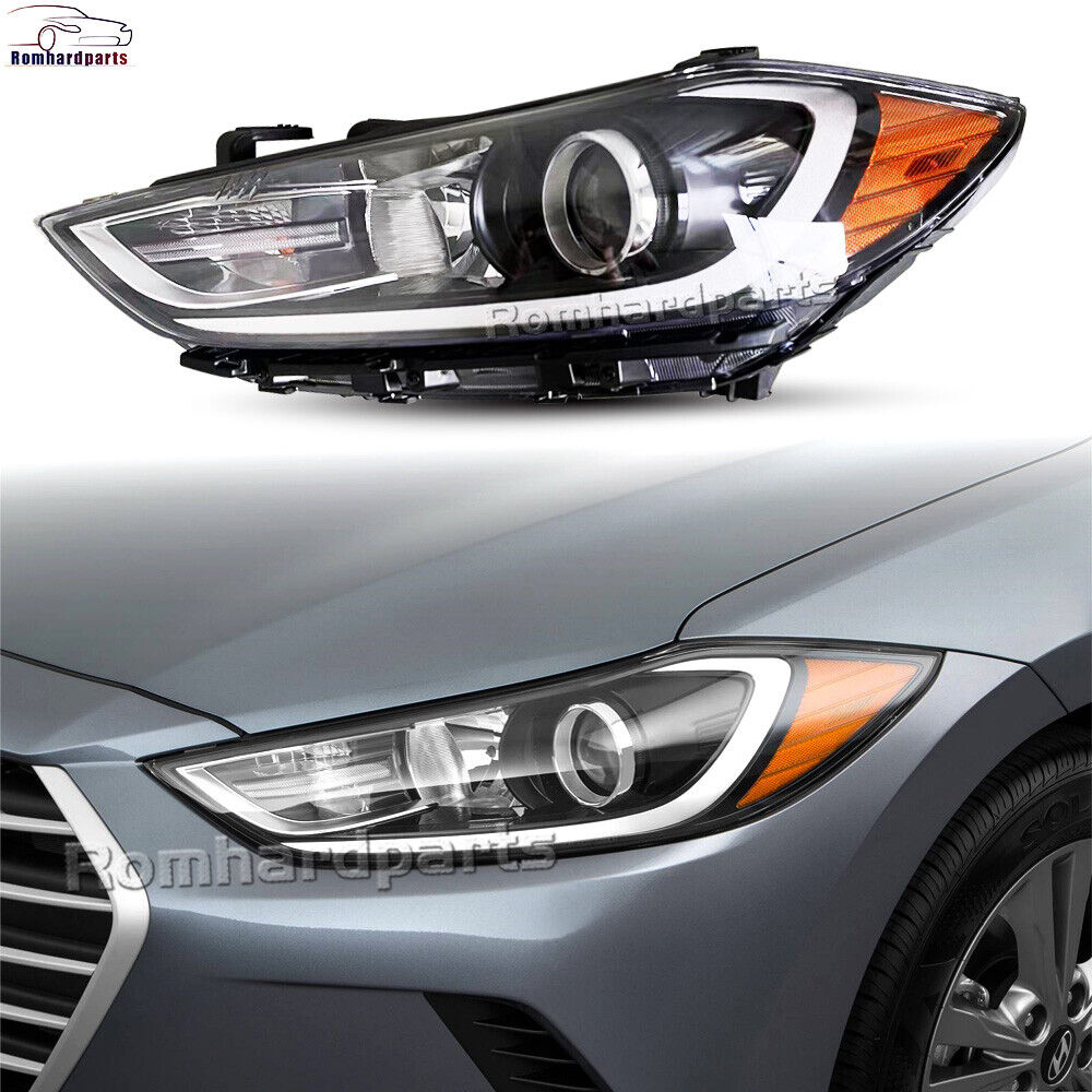 Front Headlight Headlamp Halogen Left Side Fits For 2017 2018 Hyundai Elantra
