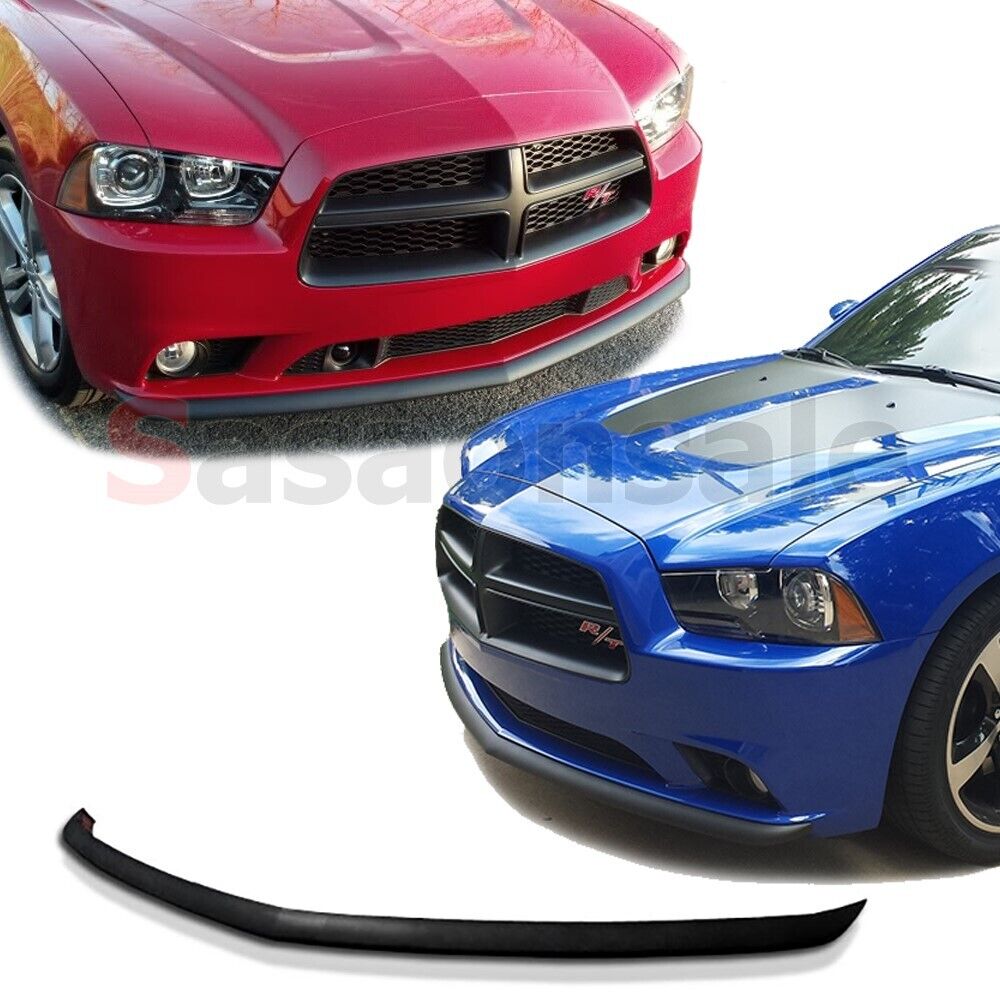 [SASA] Fit for 11-14 DODGE CHARGER 4dr R/T OE Style Front PU Bumper Lip Spoiler 
