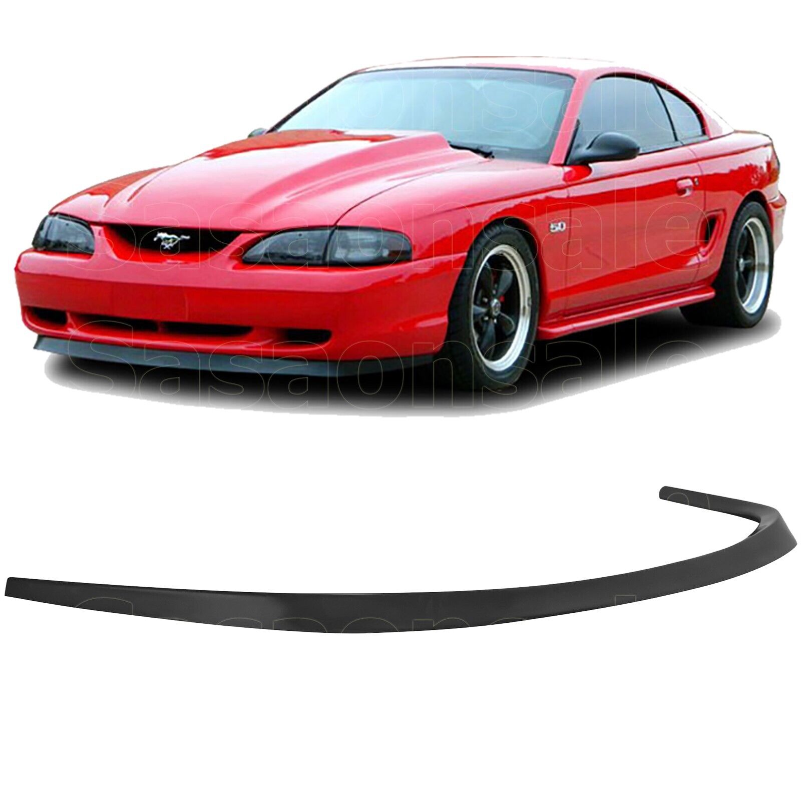 [SASA] Made for 1994-1998 Ford Mustang V8 GT Mach 1 PU Front Bumper Lip Splitter