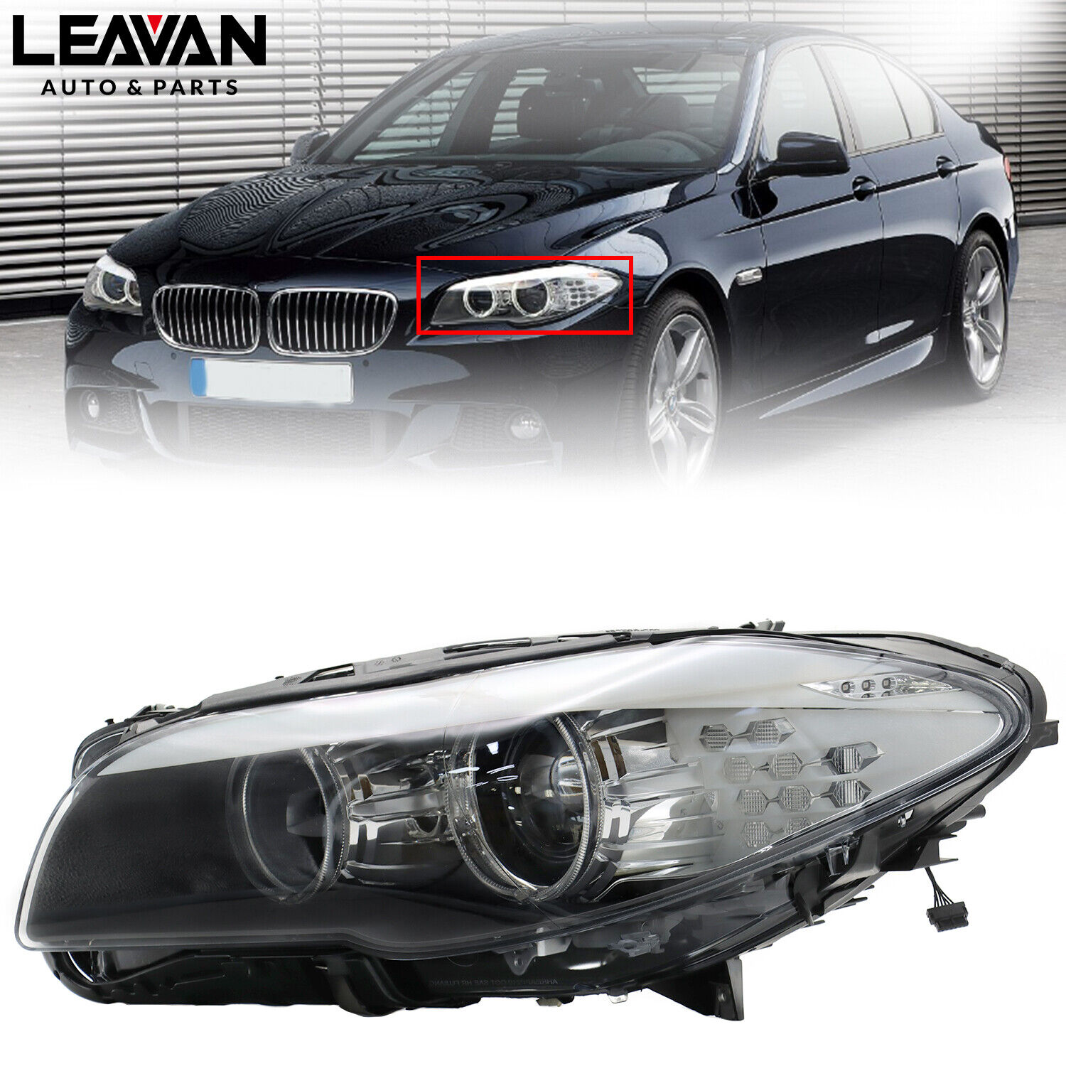 For 2011-2013 BMW 5 Series F10 Xenon Headlight Driver Left Side W/O ADAPTIVE