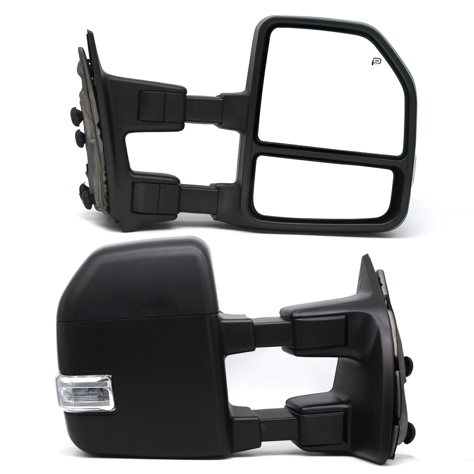 Towing Mirrors For 99-13 Ford F250 F350 F450 Super Duty Manual Extendable LH RH