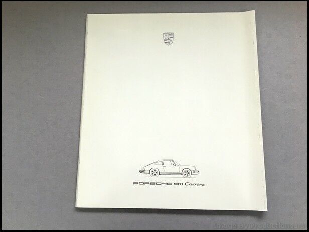 1986 Porsche 911 54-page Car Sales Brochure Catalog - Carrera Convertible Targa