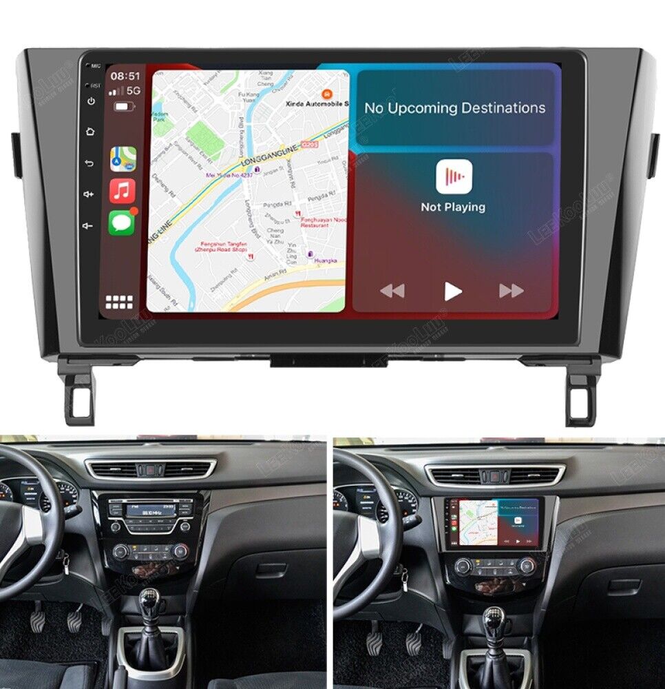 for Nissan Rogue MK2 X-Trail Qashqai 14-18 Android Auto Apple Carplay Car Radio