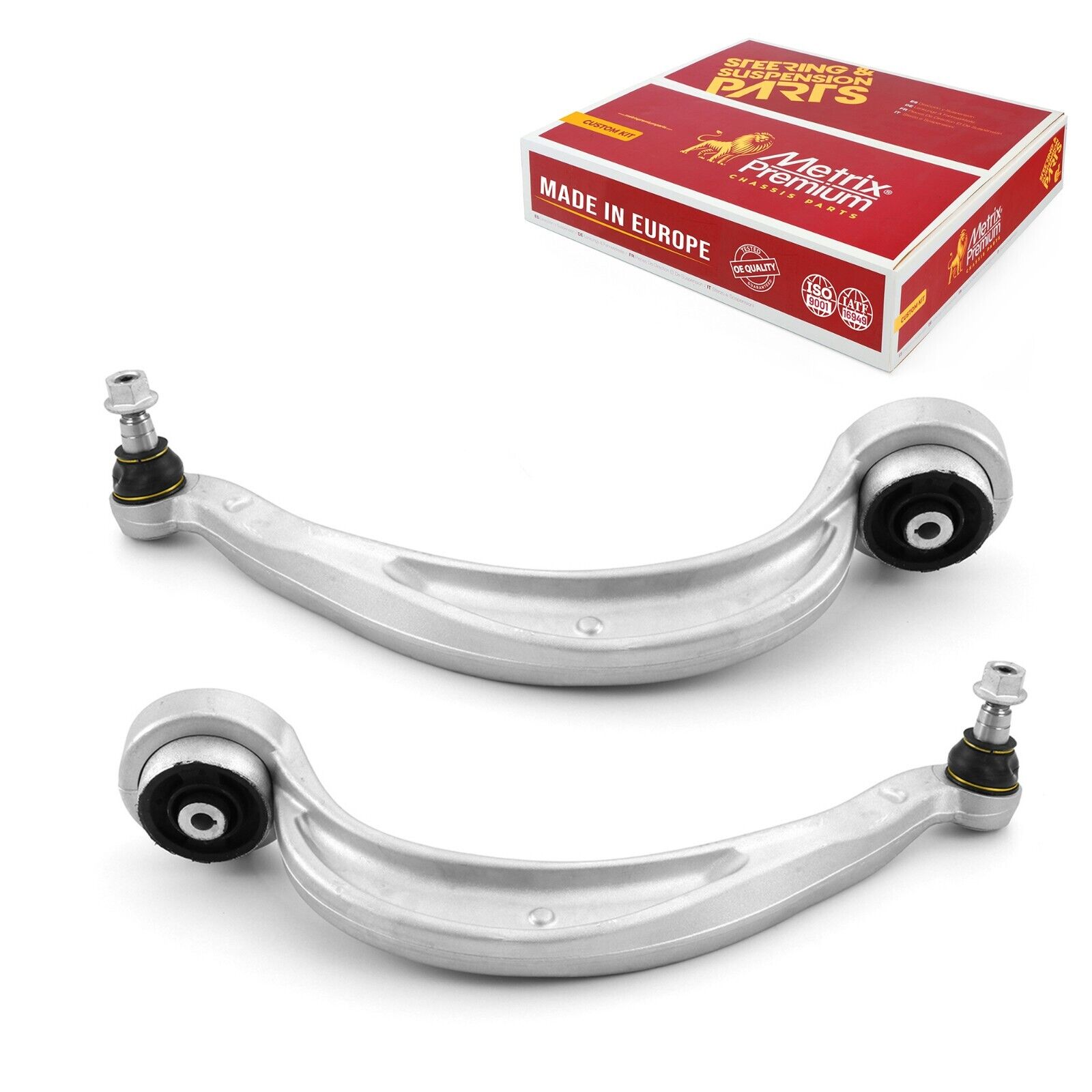 Front Left & Right Lower Rearward Control Arms Set For 12-18 Audi A6 A7 S6 S7