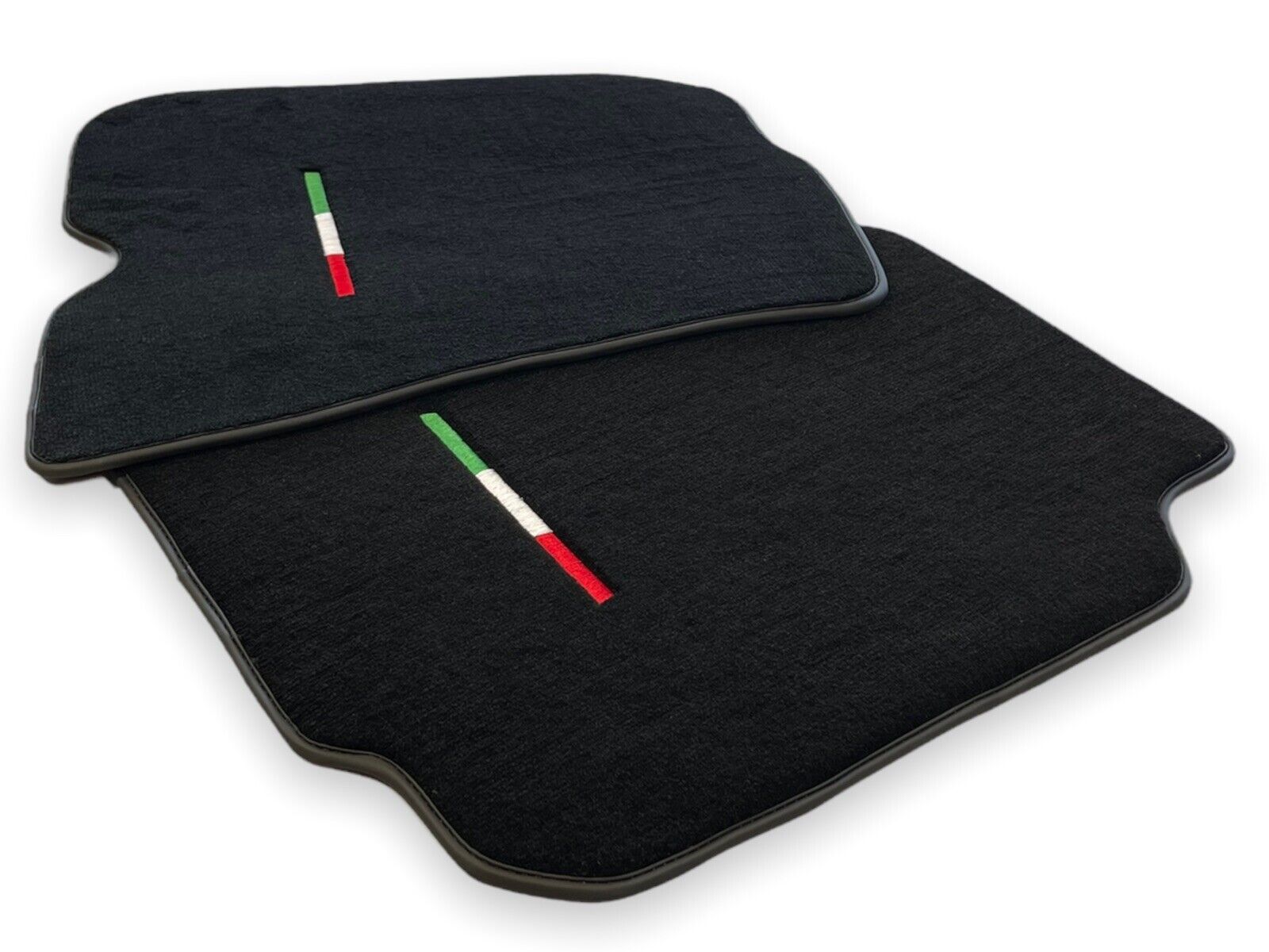 Floor Mats For Ferrari 812 Superfast Black Tailored Carpets With Italian Emblem