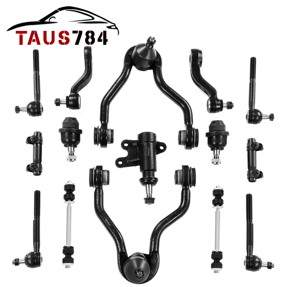 15x for 1995-1999 Chevy GMC K1500 Control Arms End Idler Tie Rod Suspension Kit