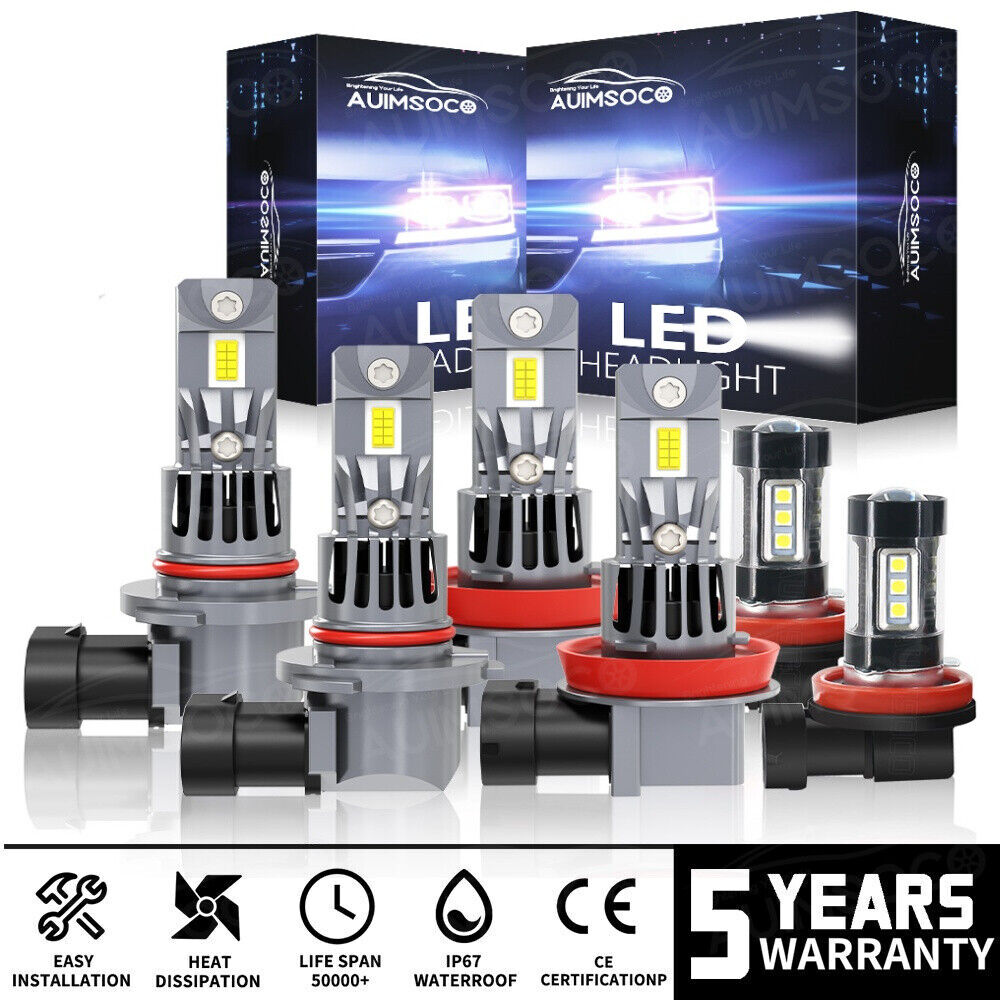 For Chevrolet Trax 2013-2016 LED Headlights High Low Bulb Fog Lights Combo White