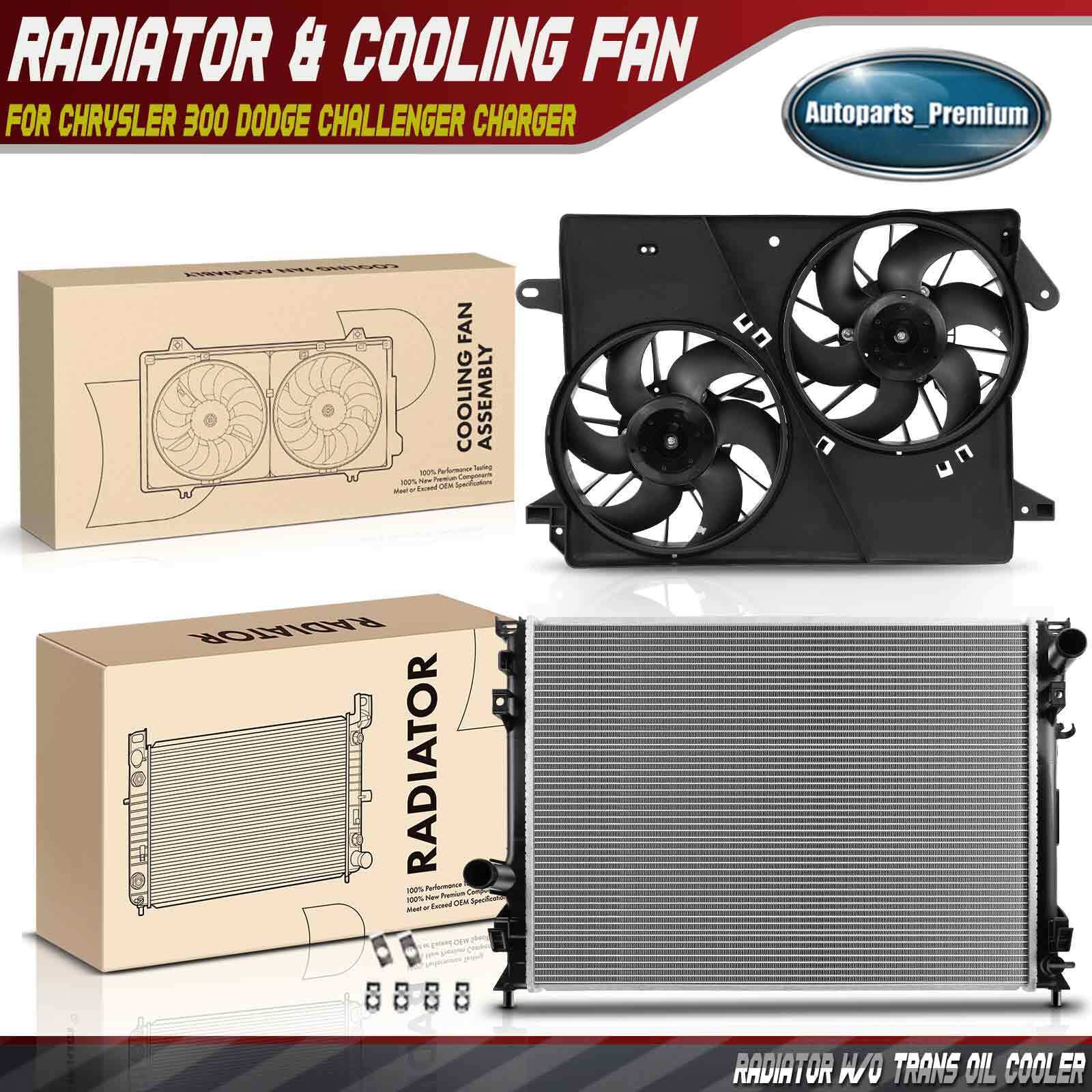 Radiator & Cooling Fan Assembly Kit for Chrysler 300 Dodge Challenger Charger