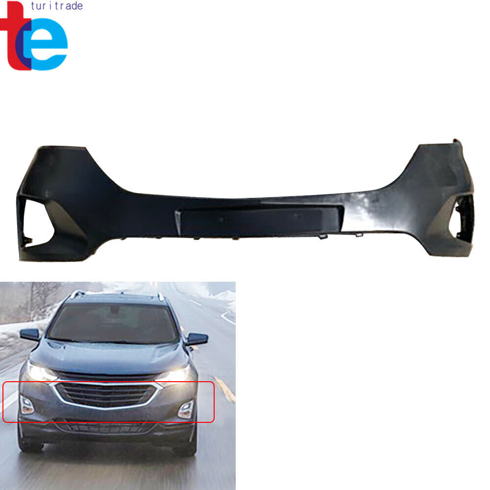 Primed Front bumper Cover Upper Fit For 2018 2019 Chevy Chevrolet Equinox
