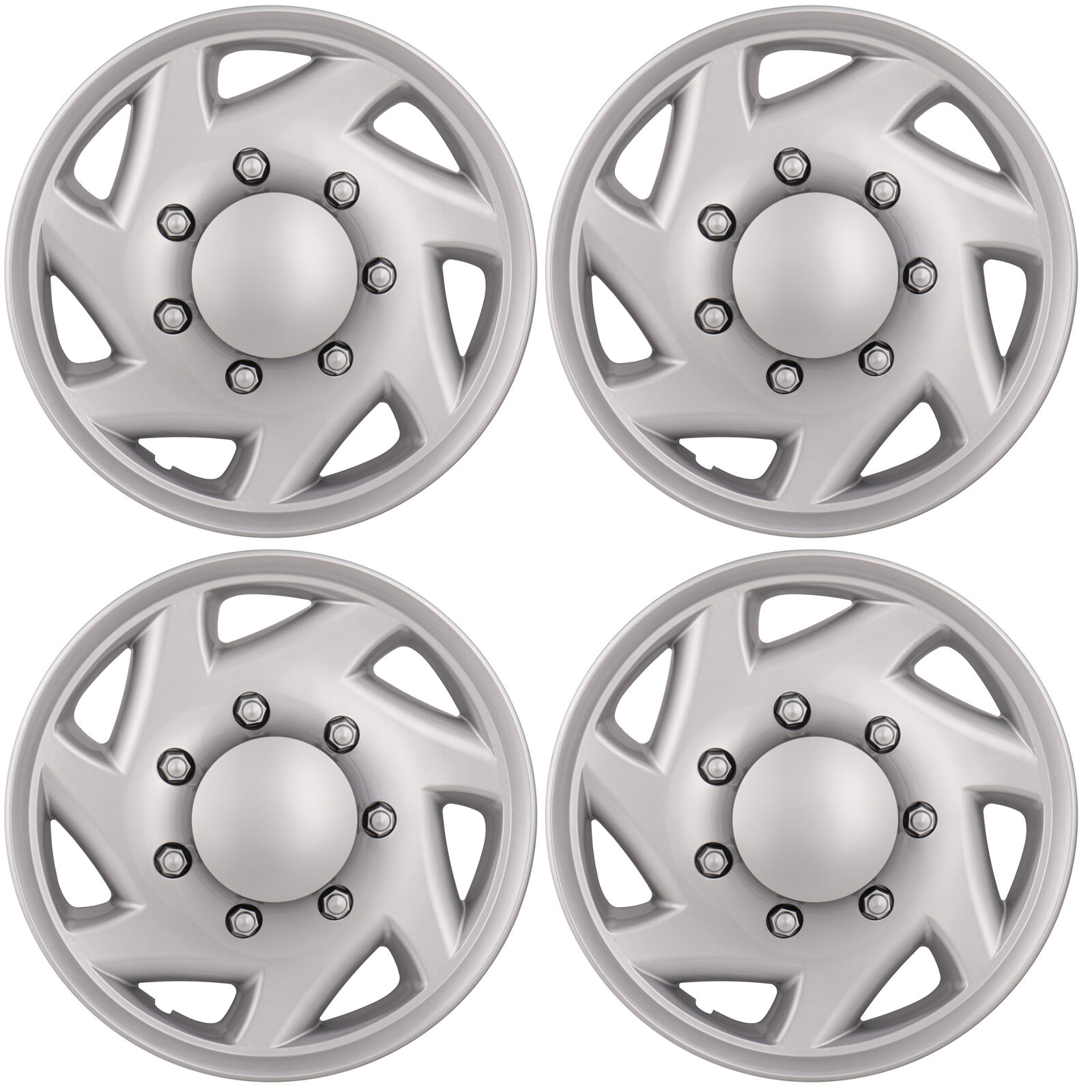 NEW Hubcap for Ford Van 1998-2023, Premium 16-inch Heavy Duty Snap-On (Set of 4)