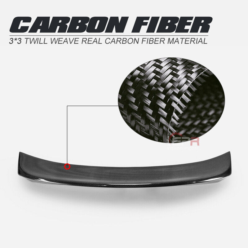 For BMW E46 3Series 2Door CSL Style Carbon Fiber Rear Trunk Spoiler Wing Lip