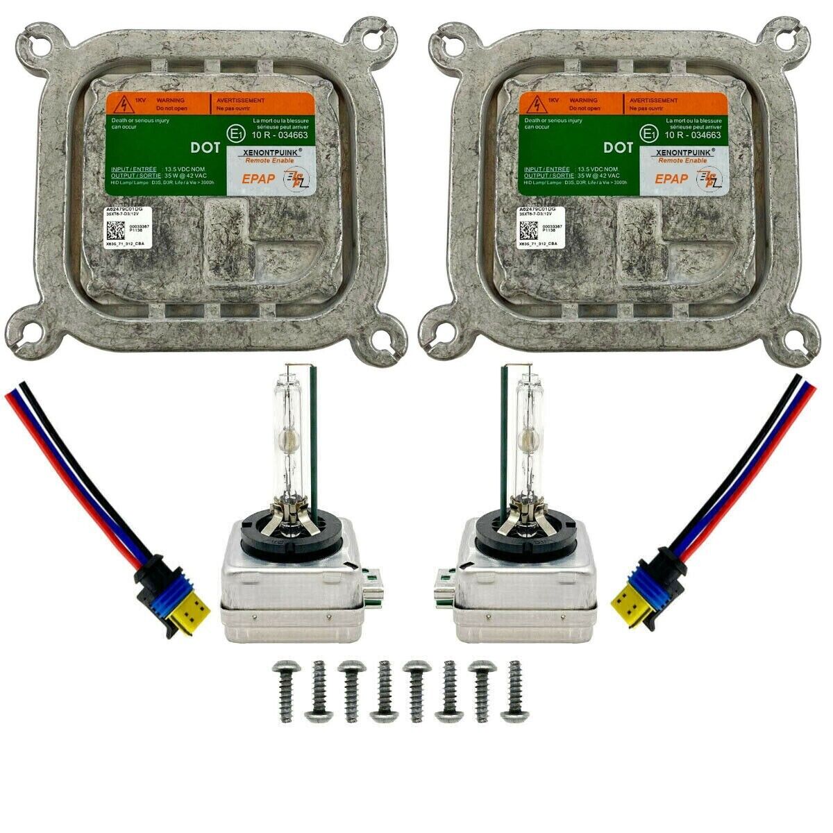 2x New For 10-19 Ford Mustang Xenon Ballast & D3S Bulb Computer Control Unit