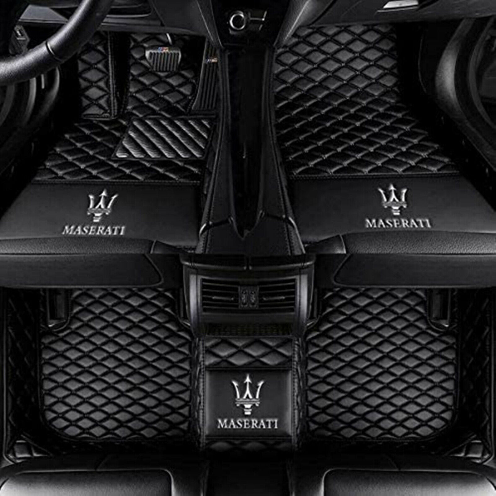 For Maserati Ghibli 2014-2024 Car Floor Mats Front & Rear Waterproof Carpets