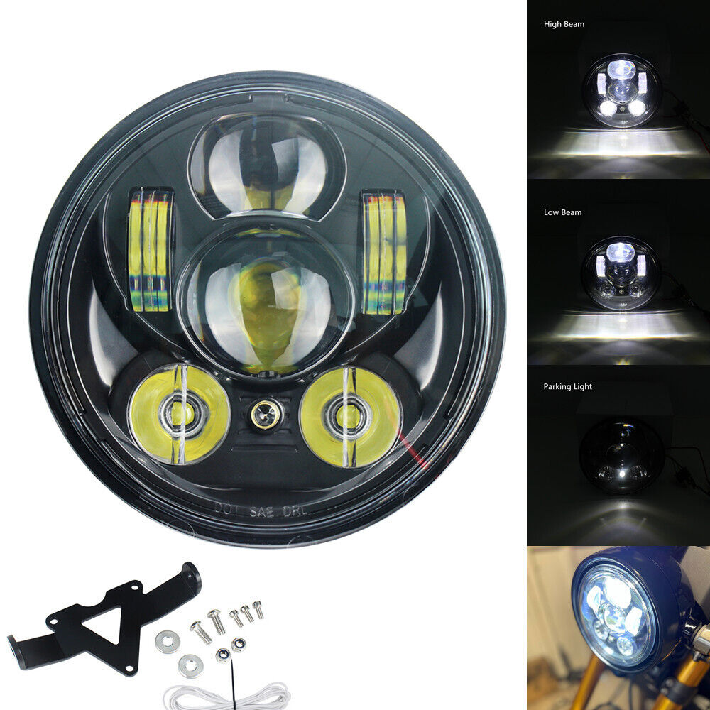 For Yamaha Bolt Raider Stryker Front 5.75’’ LED Headlight Parking Light Bracket