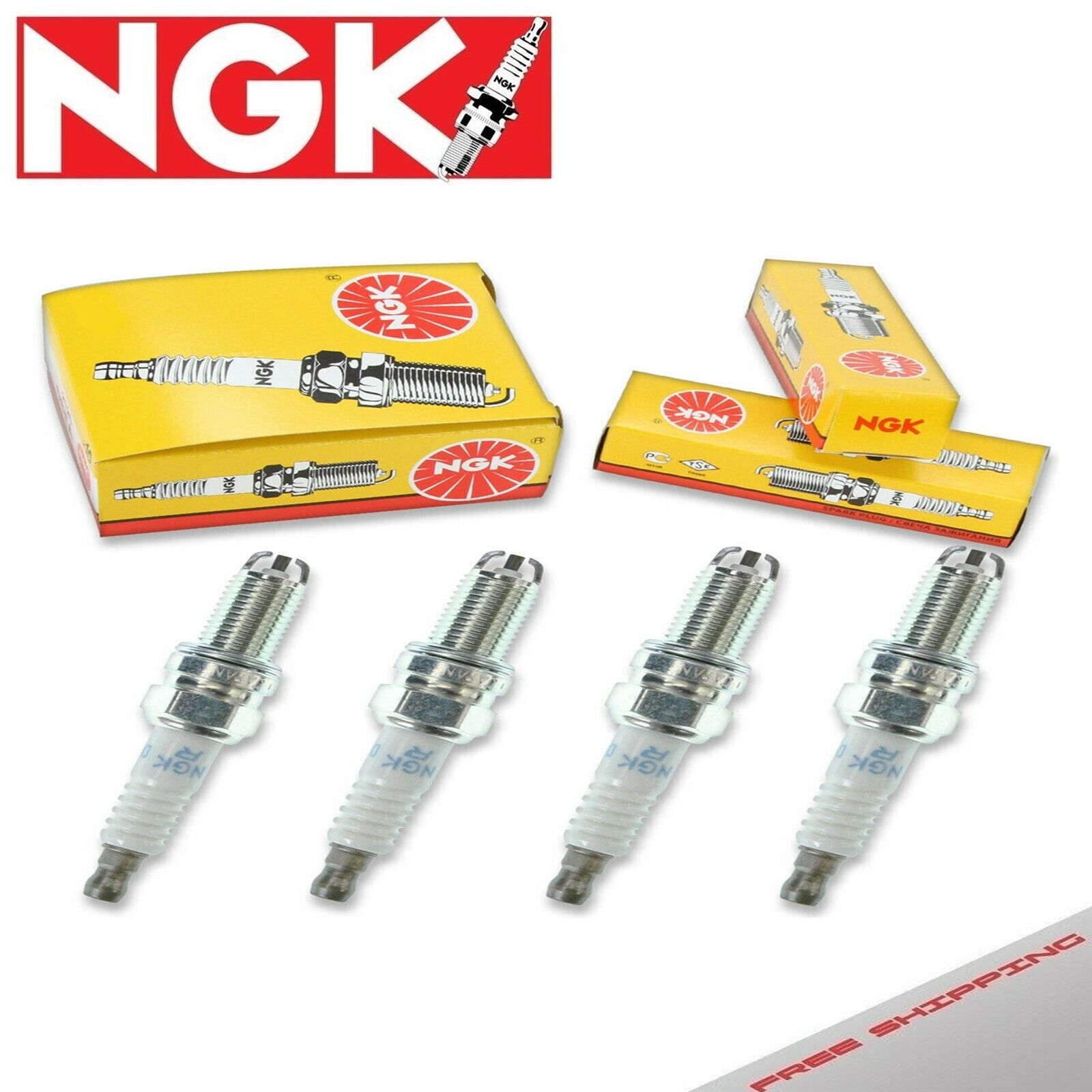 4 NGK Standard Spark Plugs for 1962-1965 Volvo 544 L4-1.8L