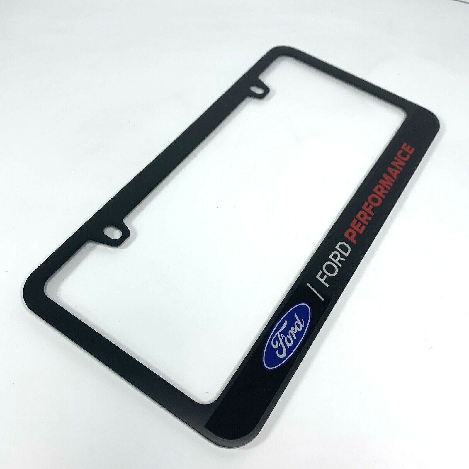 Ford Performance Premium Matte Black License Plate Frame (Emblem / Logo)