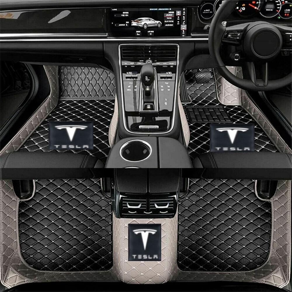 For Tesla All Models Car Floor Mats 3 S X Y Front & Rear Auto Liner Waterproof