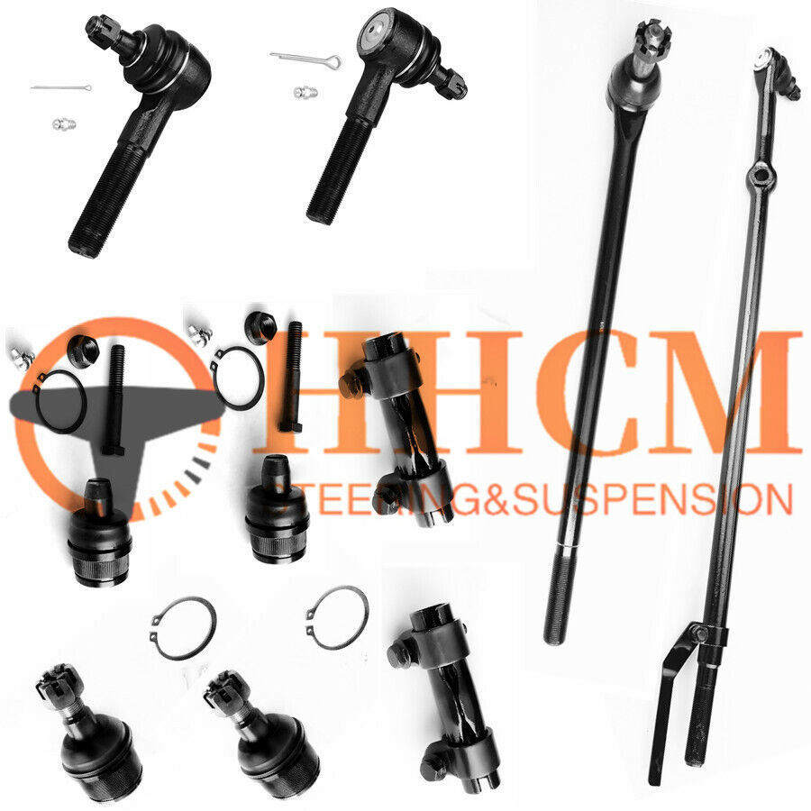 10PC Tie Rod & Ball Joint Kit Fit For 1987-1997 Ford F250 F350 2WD