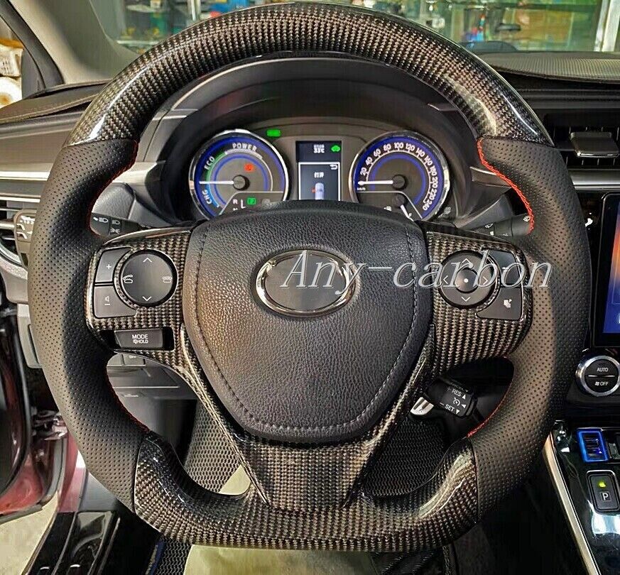 Real Carbon fiber Steering wheel SkeletonToyota Camry corolla & Rav4 2014-2019