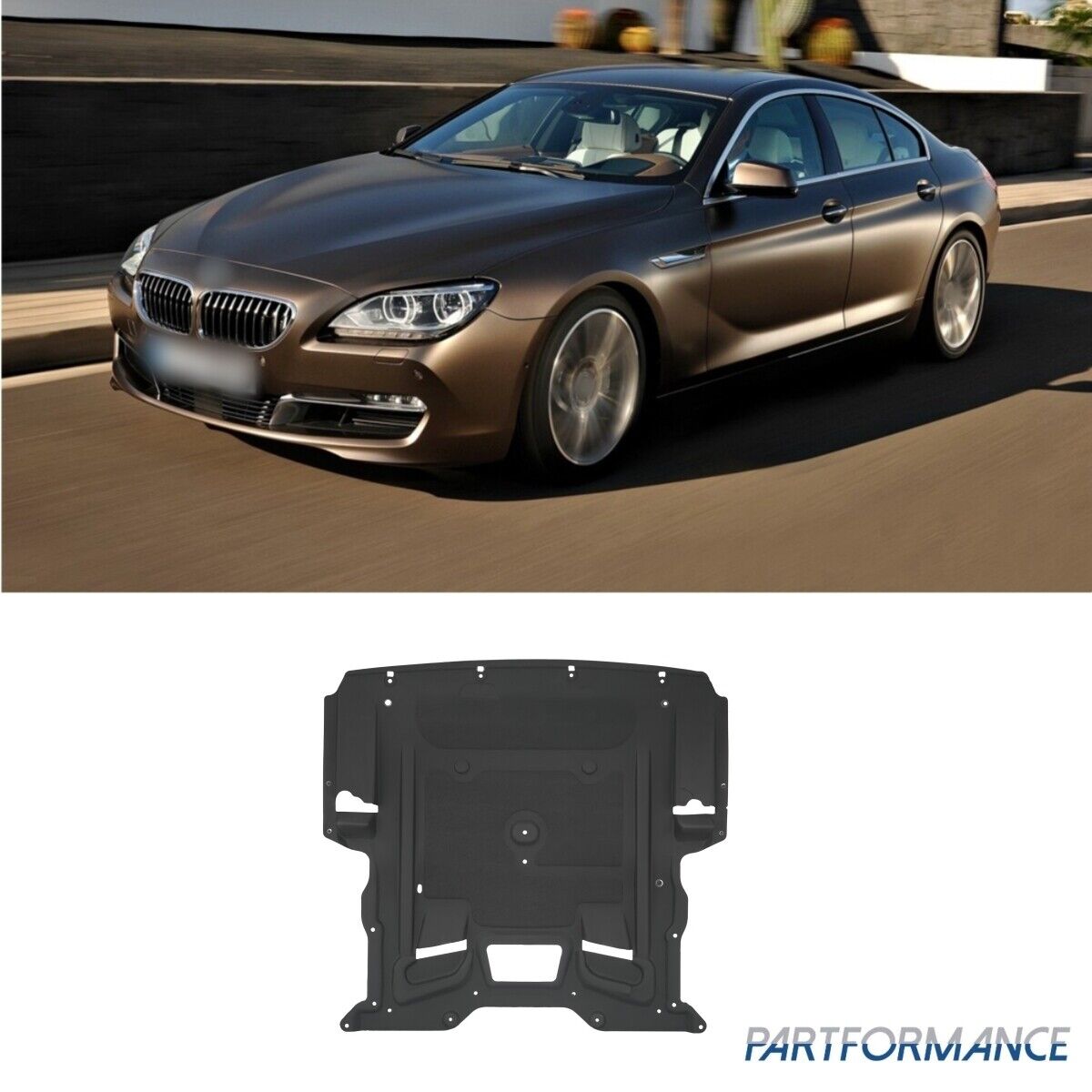 For 2011-19 BMW 528i 535i 550i 640i 750Li Engine Splash Shield Front 51757185113