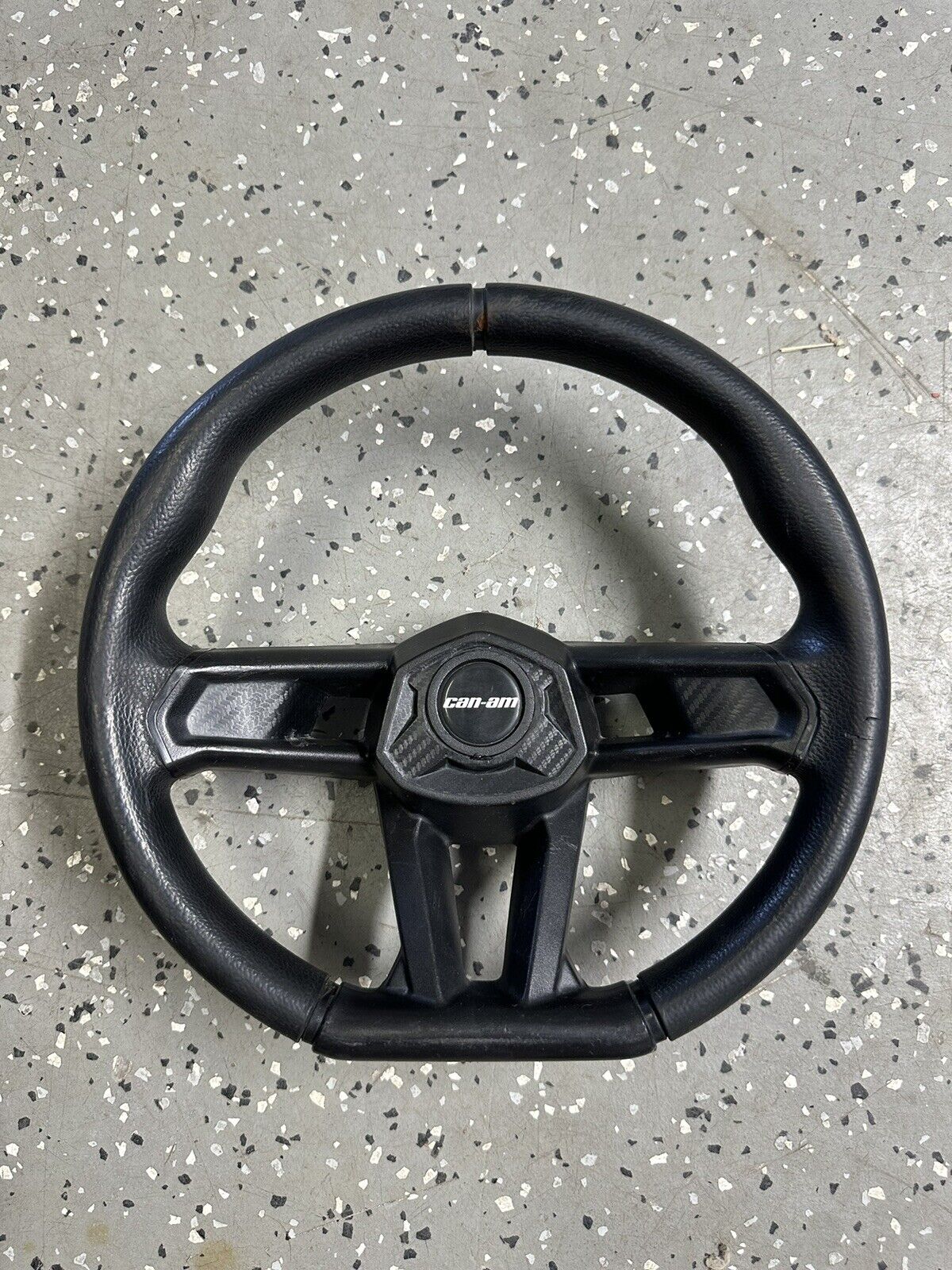 2017-2024 Can-Am Maverick X3 Steering Wheel W/Cap, Black OEM