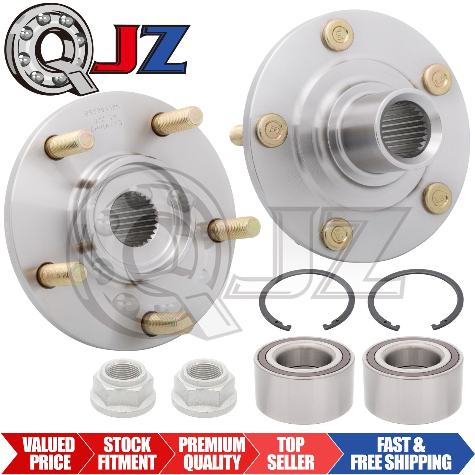 [FRONT(Qty.2)] Wheel Hub Repair Kit For 2007-2017 Jeep Patriot SUV AWD/FWD-Model