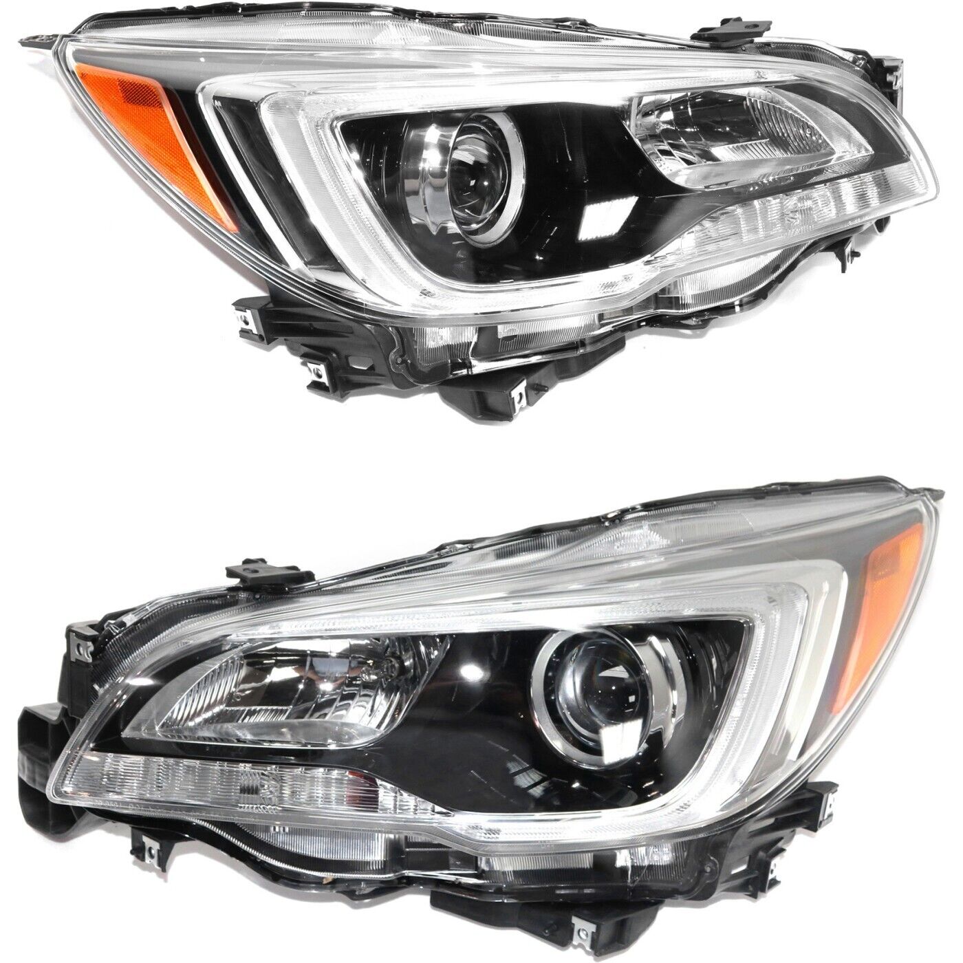 Headlight Assembly Set For 15-17 Subaru Legacy Outback Left Right CAPA With Bulb