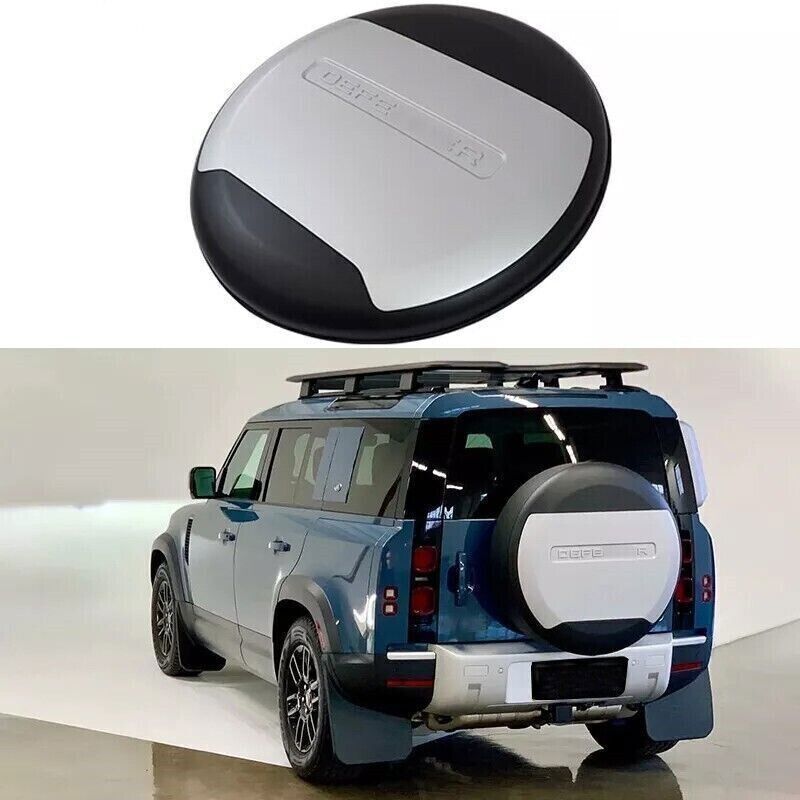 Rear Spare Tyre Tire Wheel Cover Fuji White Fit for LR Defender 110 90 2020-2023