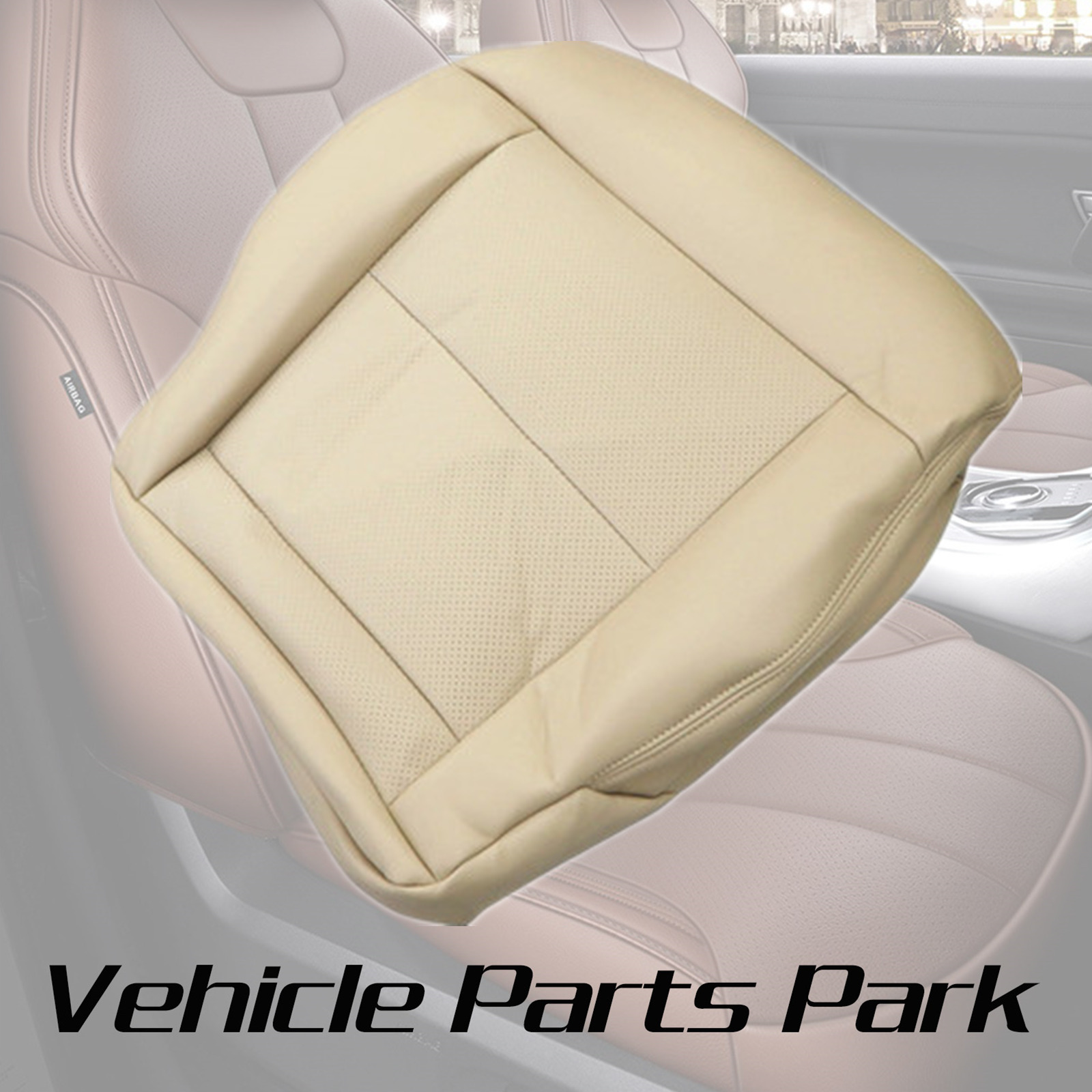 For 2010 2012 2013 Mercedes Benz E350 Driver Bottom Leather Seat Cover Beige Tan