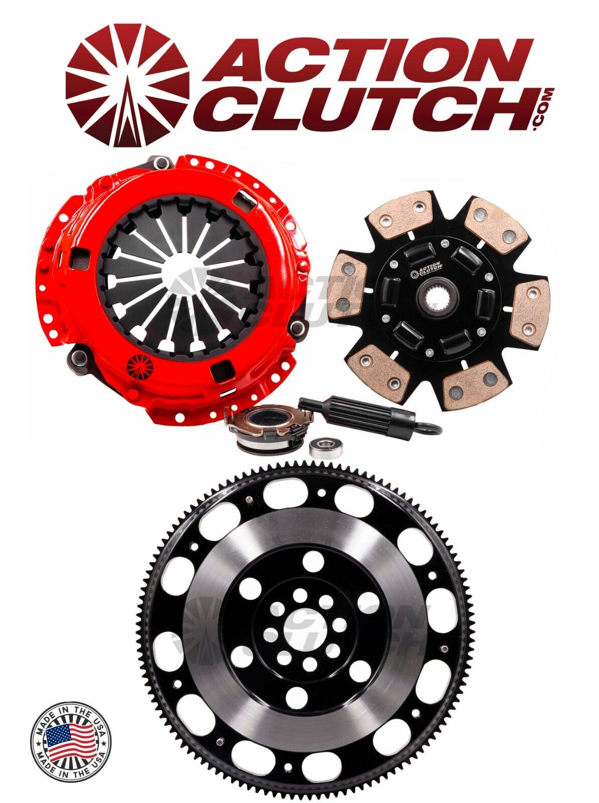 ACTION STAGE 3 CLUTCH KIT+LIGHTENED FLYWHEEL FOR HONDA CIVIC SI 2012-2014 2.4L